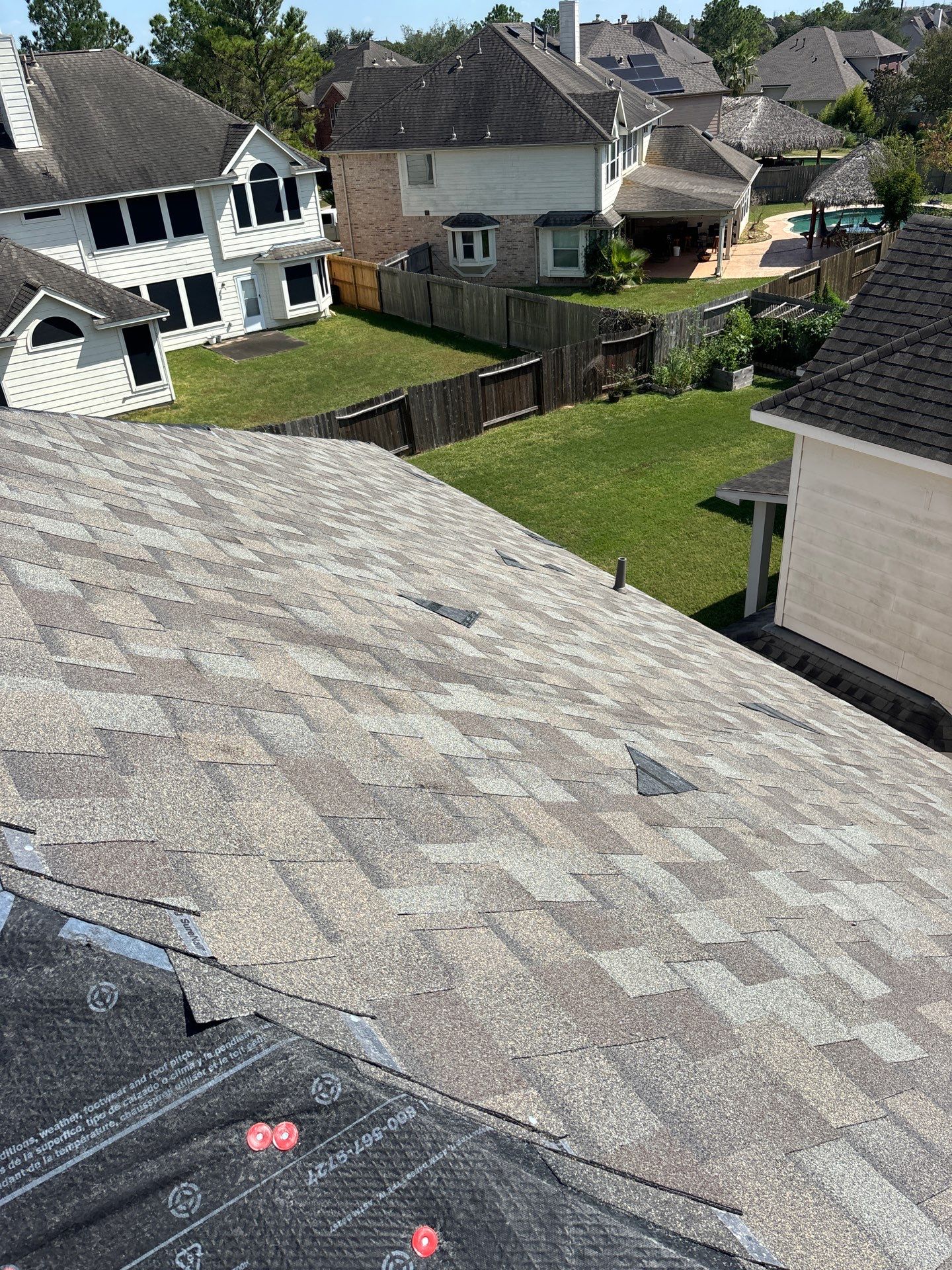 Residential Roofing Installation using Owen's Corning Duration (Lifetime) Shingles by Roof Repair Company