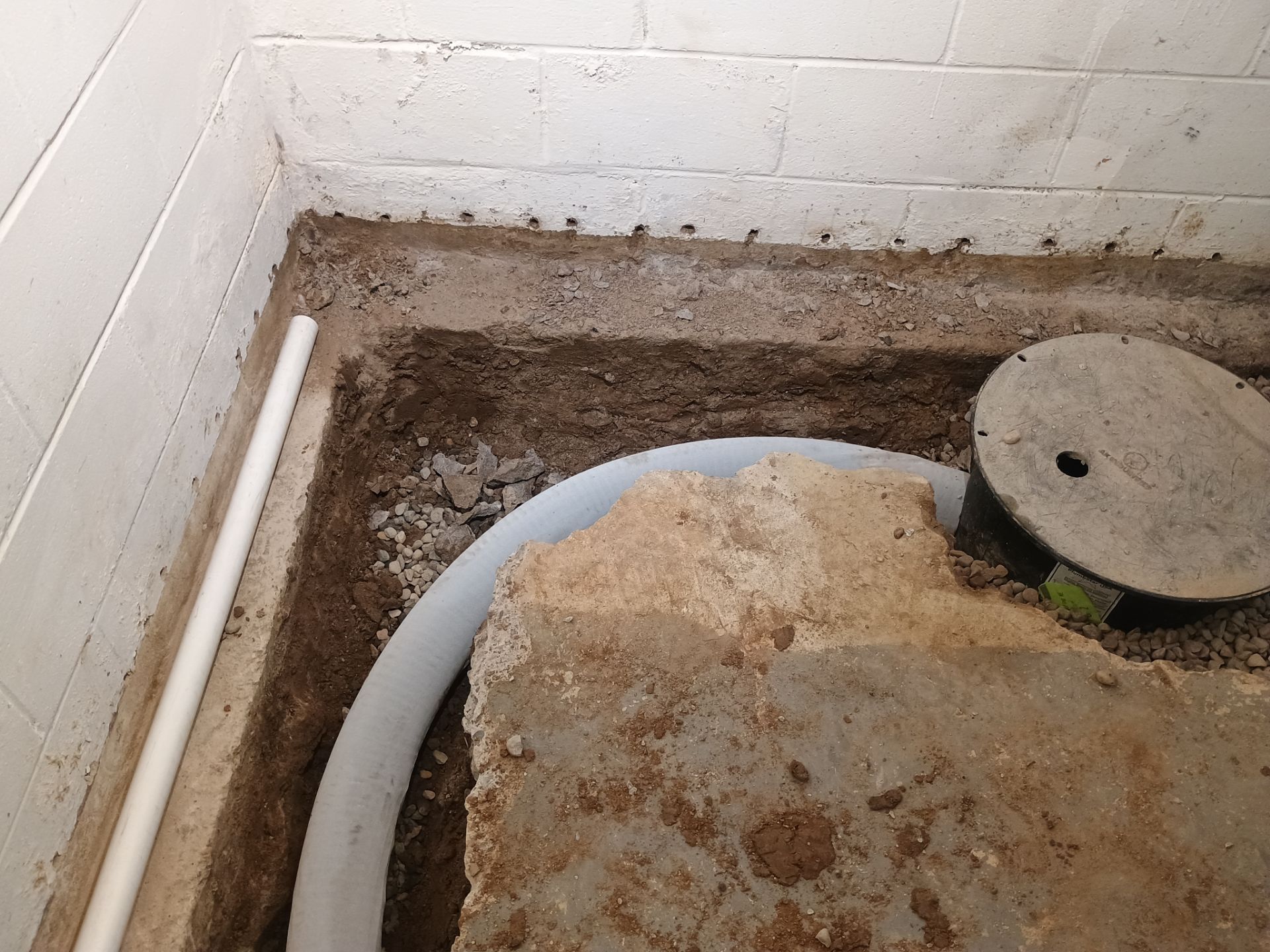 Interior Drain Tile Installation in Columbia Heights, MN by Waterproofing Northeast