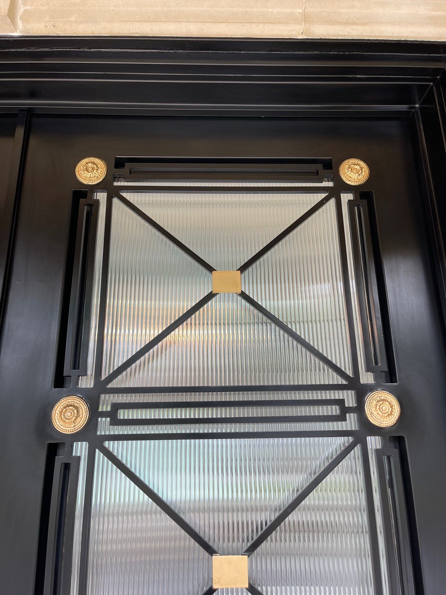 Modern Matte Black Front Door Installation in Dallas by Solara Custom Living