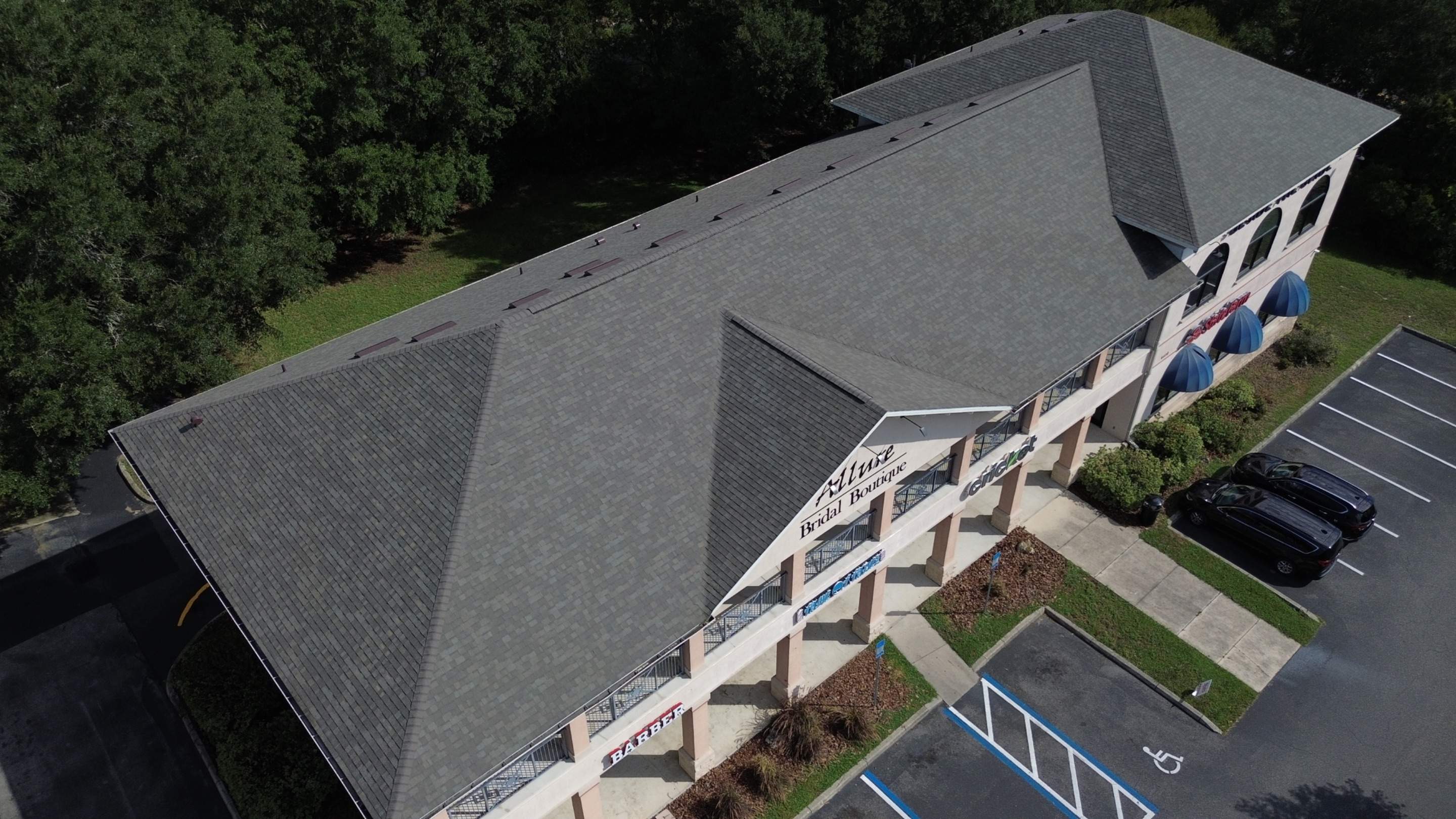 Reroofing a Commercial Building on Archer Road Gainesville, FL by Brehm Roofing
