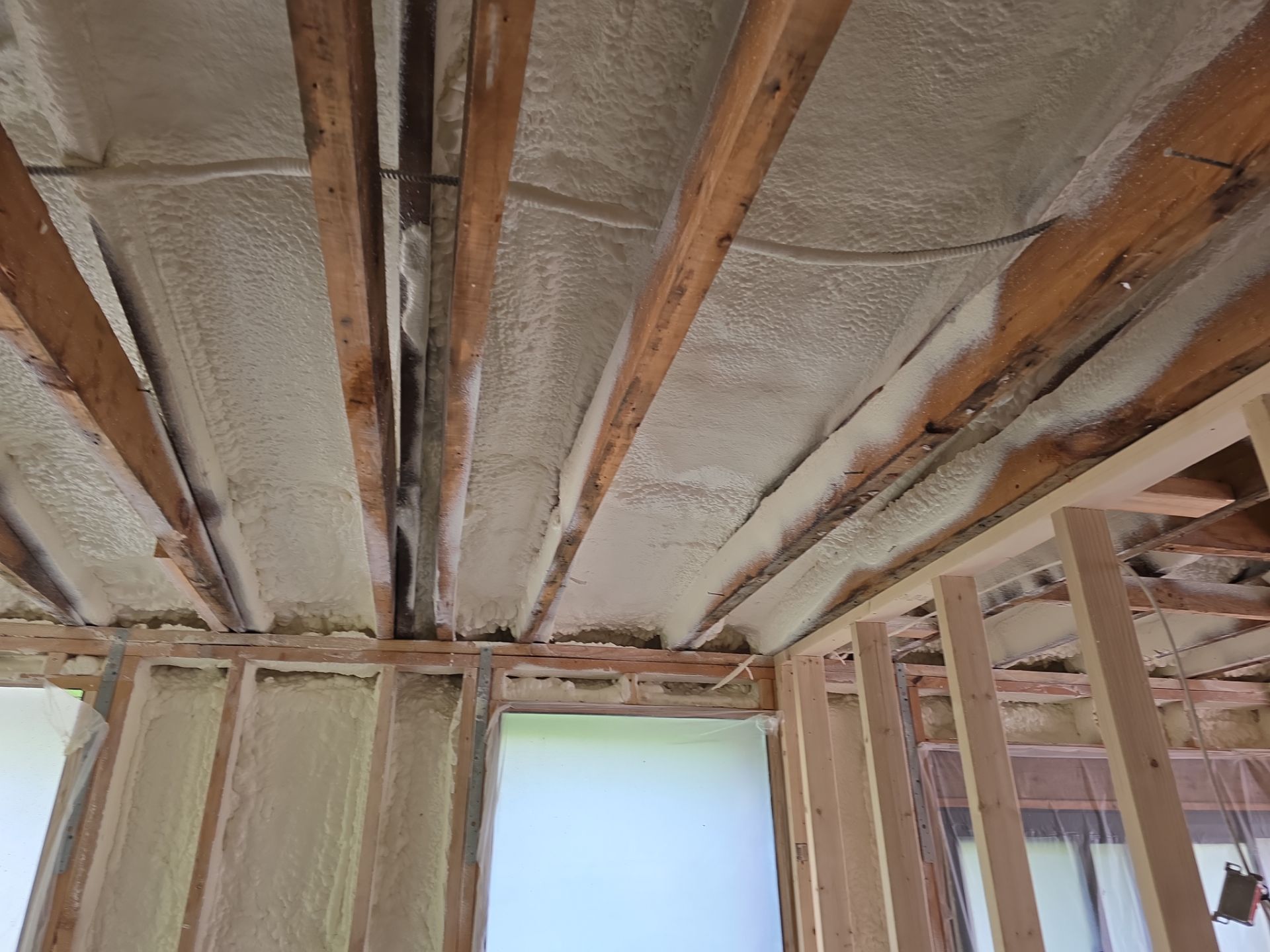 Attic Insulation using Closed Cell Spray Foam by NYS Foam & Energy