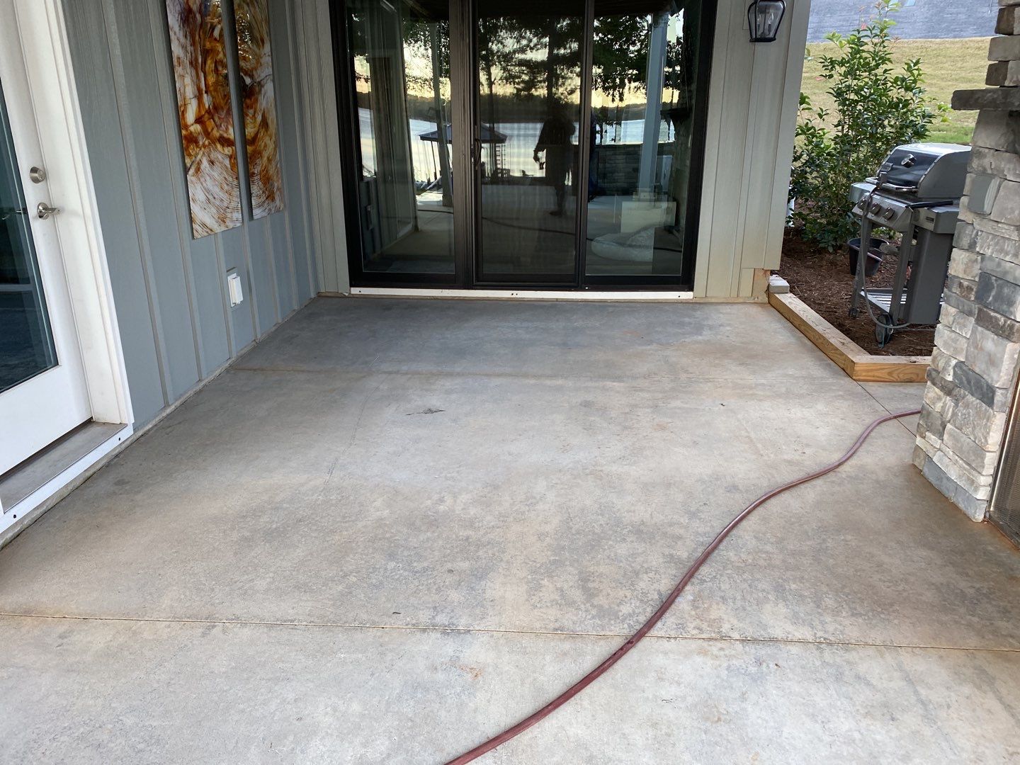 Outdoor Kitchen on Lake Keowee by Xtreme Concrete Services