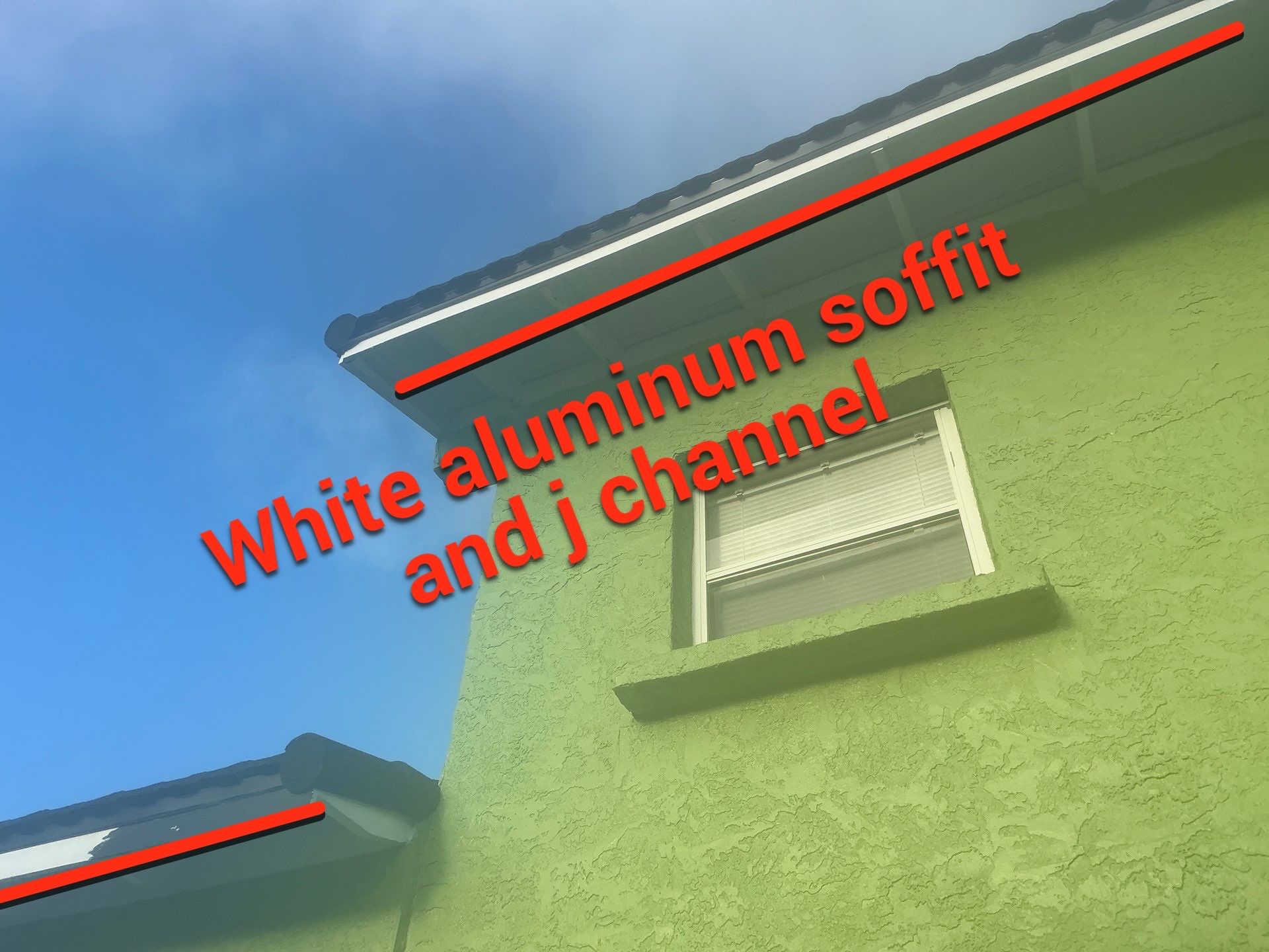 White Aluminum Soffit and Fascia in St.Petersburg FL by Gutter Professors