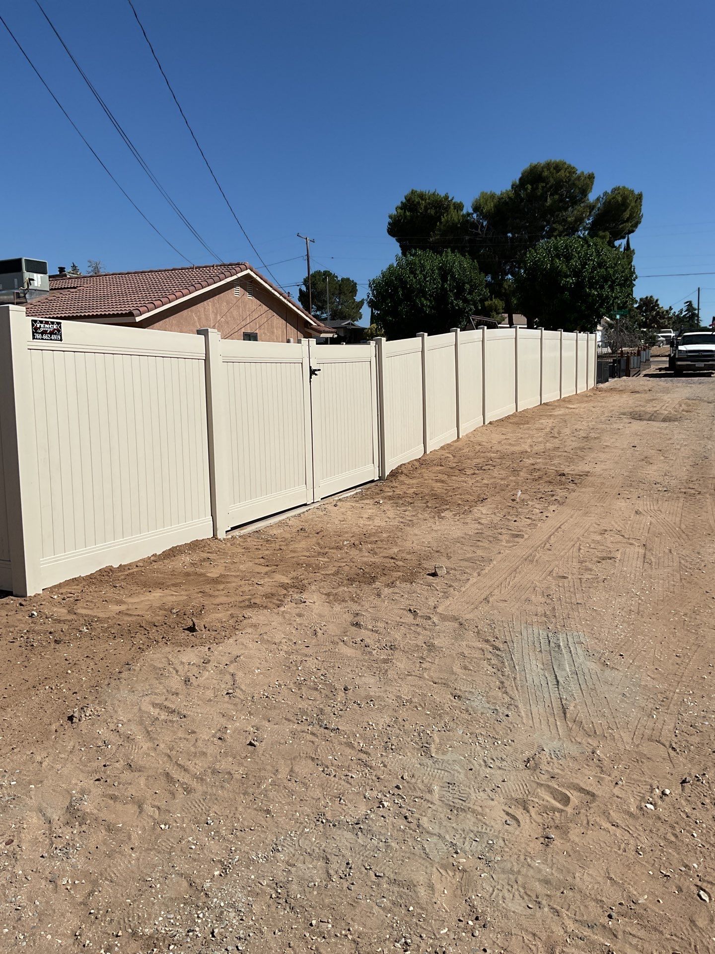 Fence Installation using Vinyl by Fence Guys Inc.