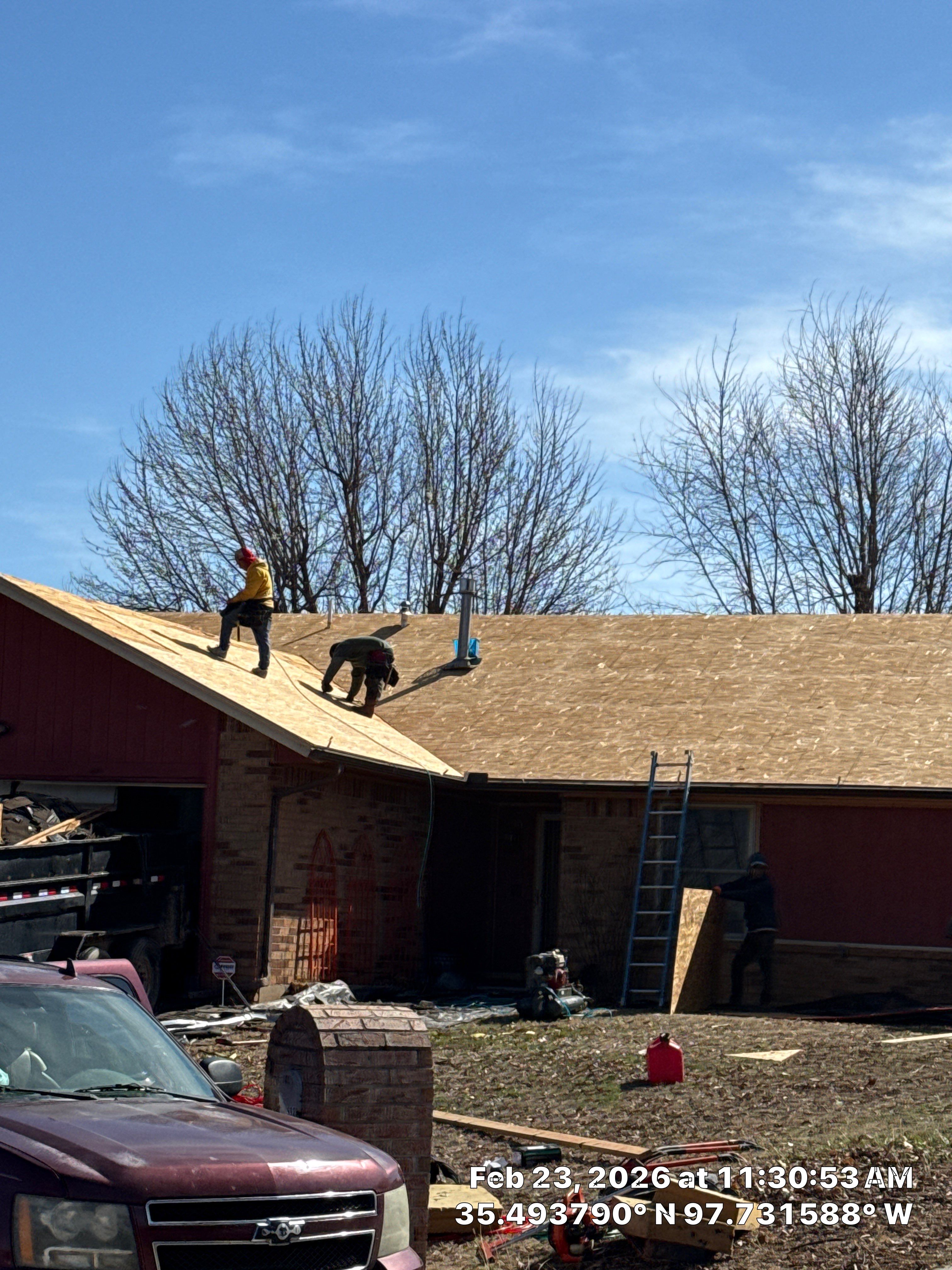 Project in Yukon, OK by OAK Roofing Restoration 