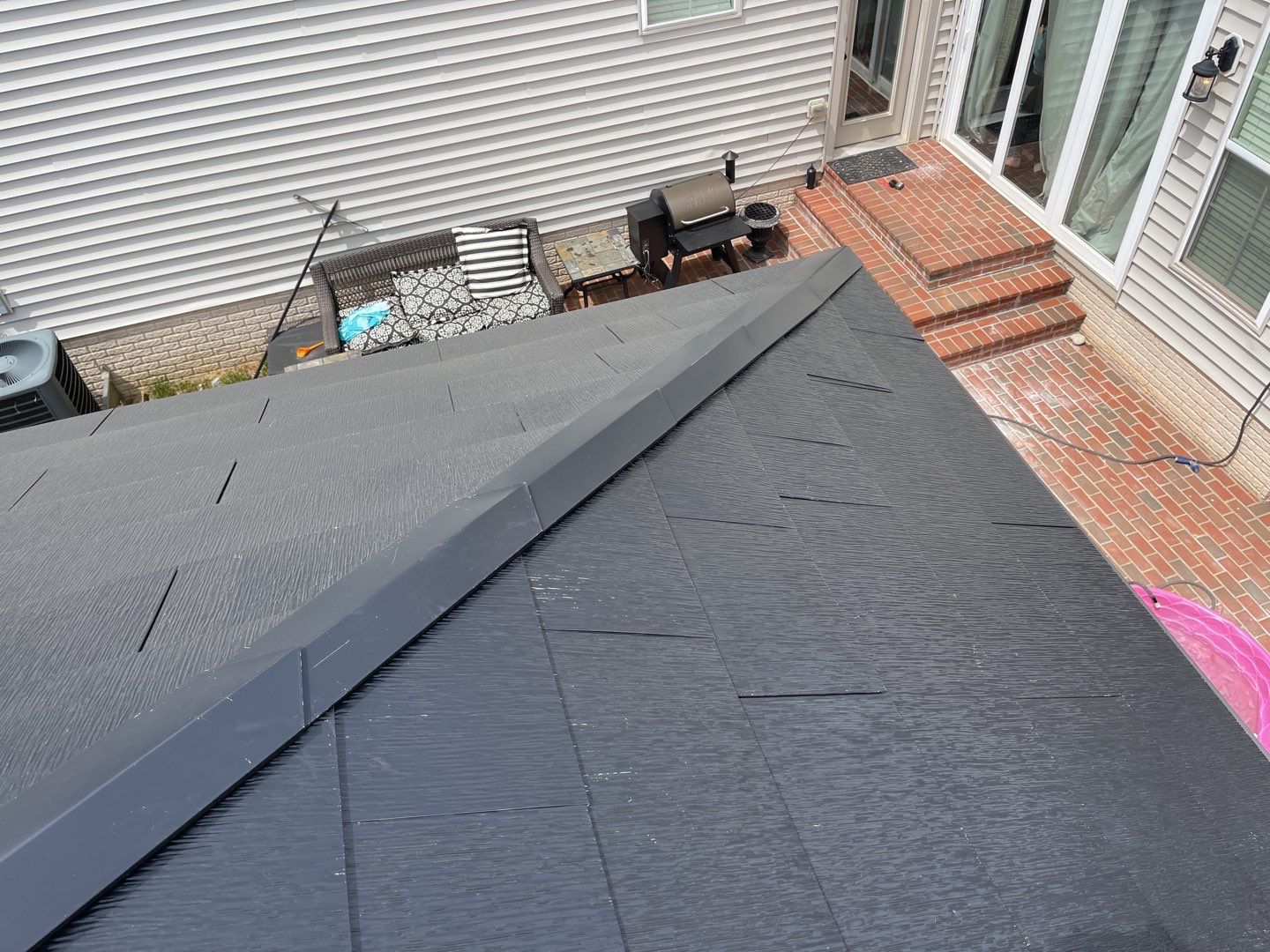 Tesla Solar Roof using Tesla Solar Roof V3 tiles by American Home Contractors