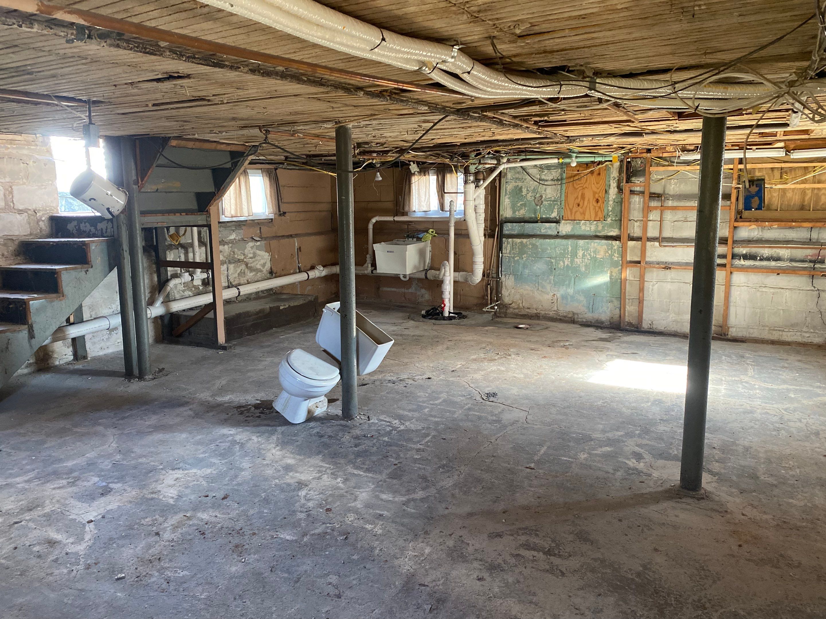 Interior French Drain, Lally Column Replacement & Concrete Floor Replacement in South Orange, NJ by Pure Service Pro, LLC