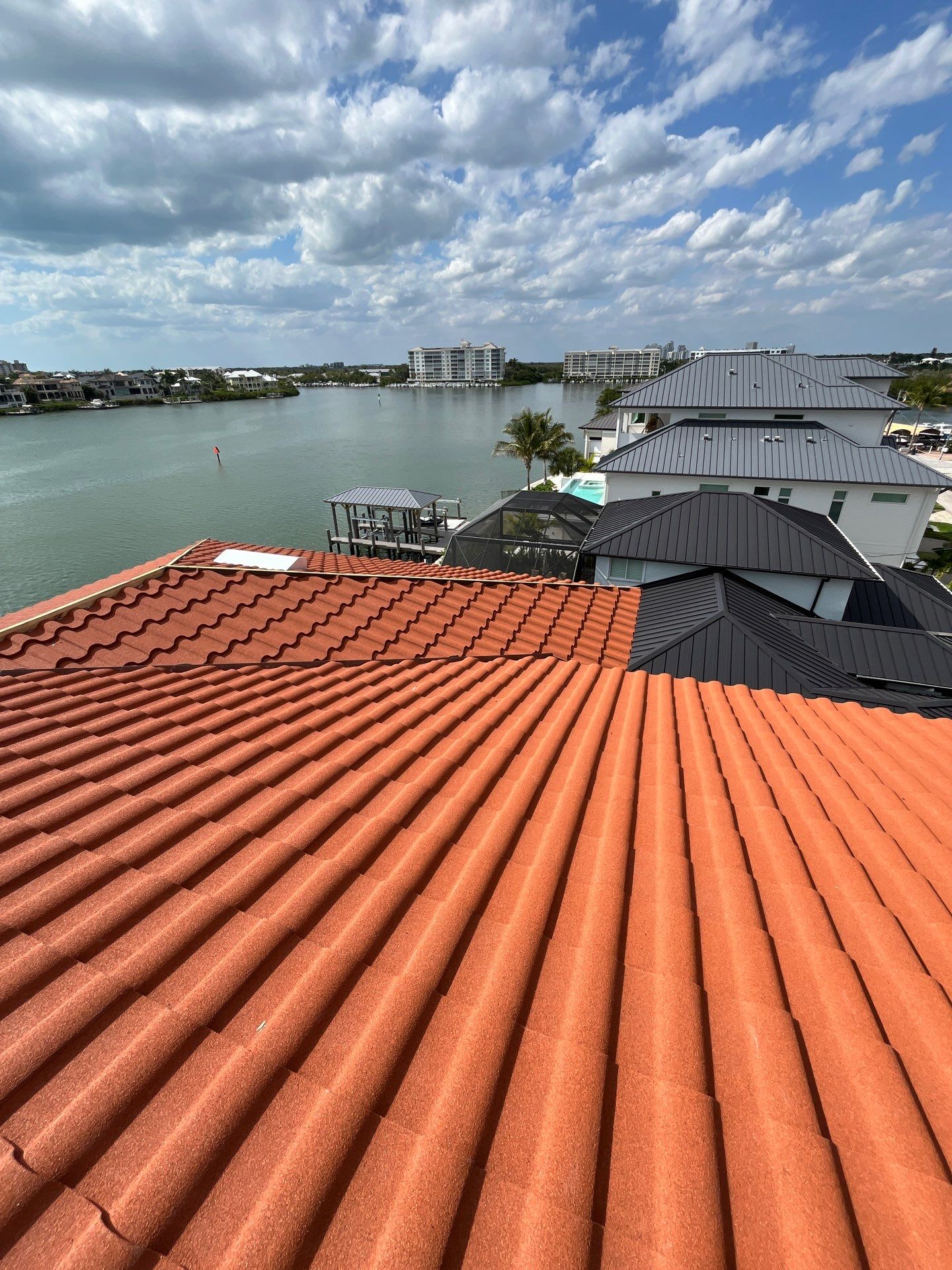 Decra Stone-Coated Metal Roof Installation for Bonita Springs Estate by cordova home services
