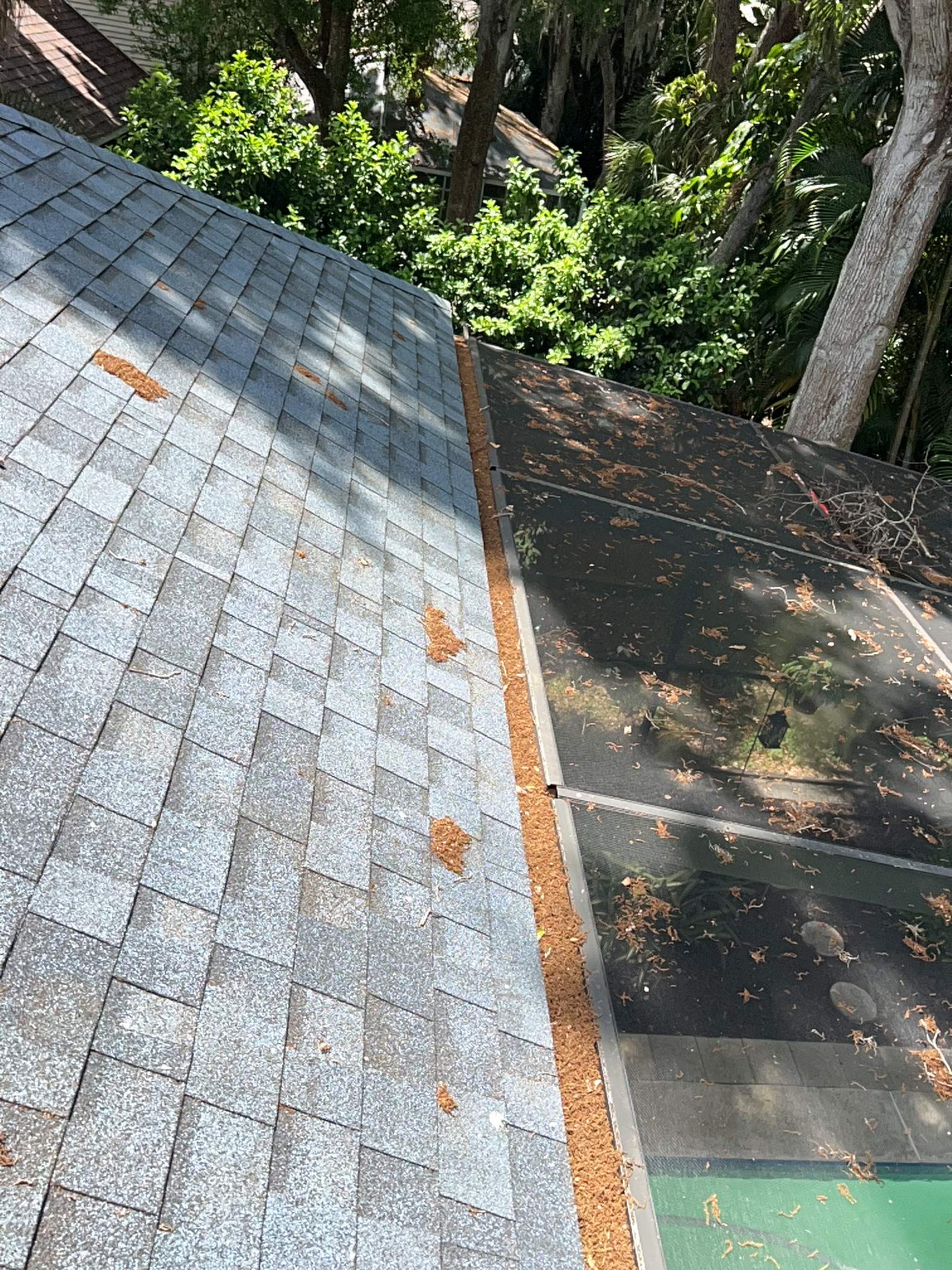 HOA gutter cleaning before