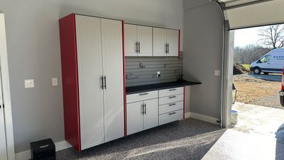 Becky & Brit Upgraded their garage with an amazing cabinet design