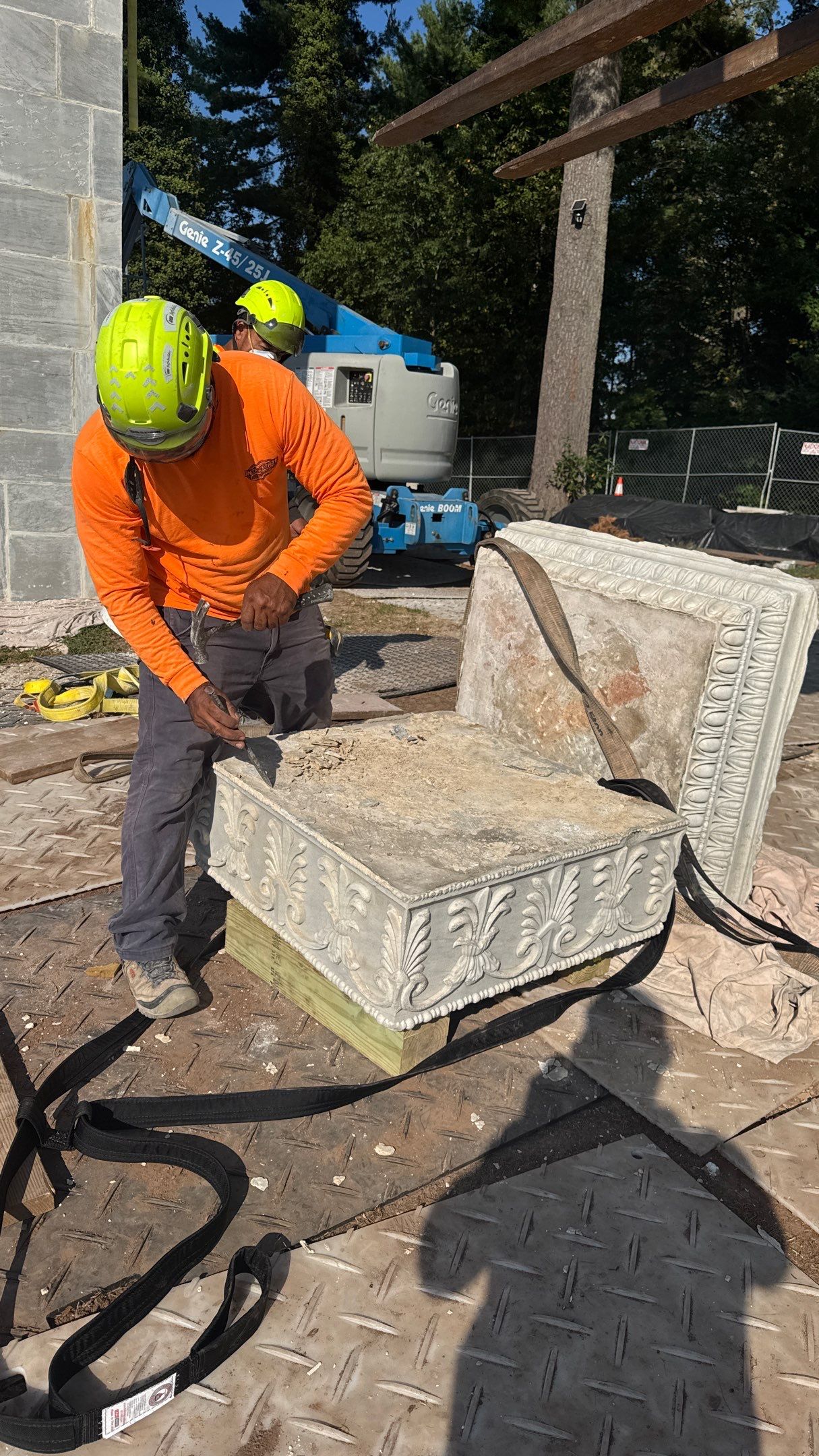 Historic Colonnade Restoration and Masonry Repair in Princeton by INTERSTATE CONTRACTING & RESTORATION