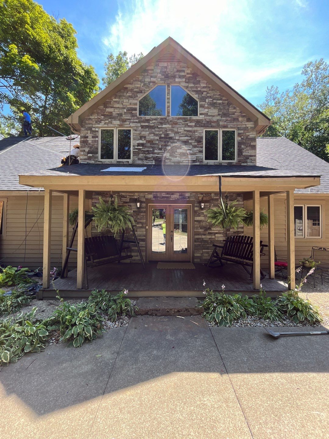 Residential Roofing Installation using Duration Series Shingles - Onyx Black by RoofX 
