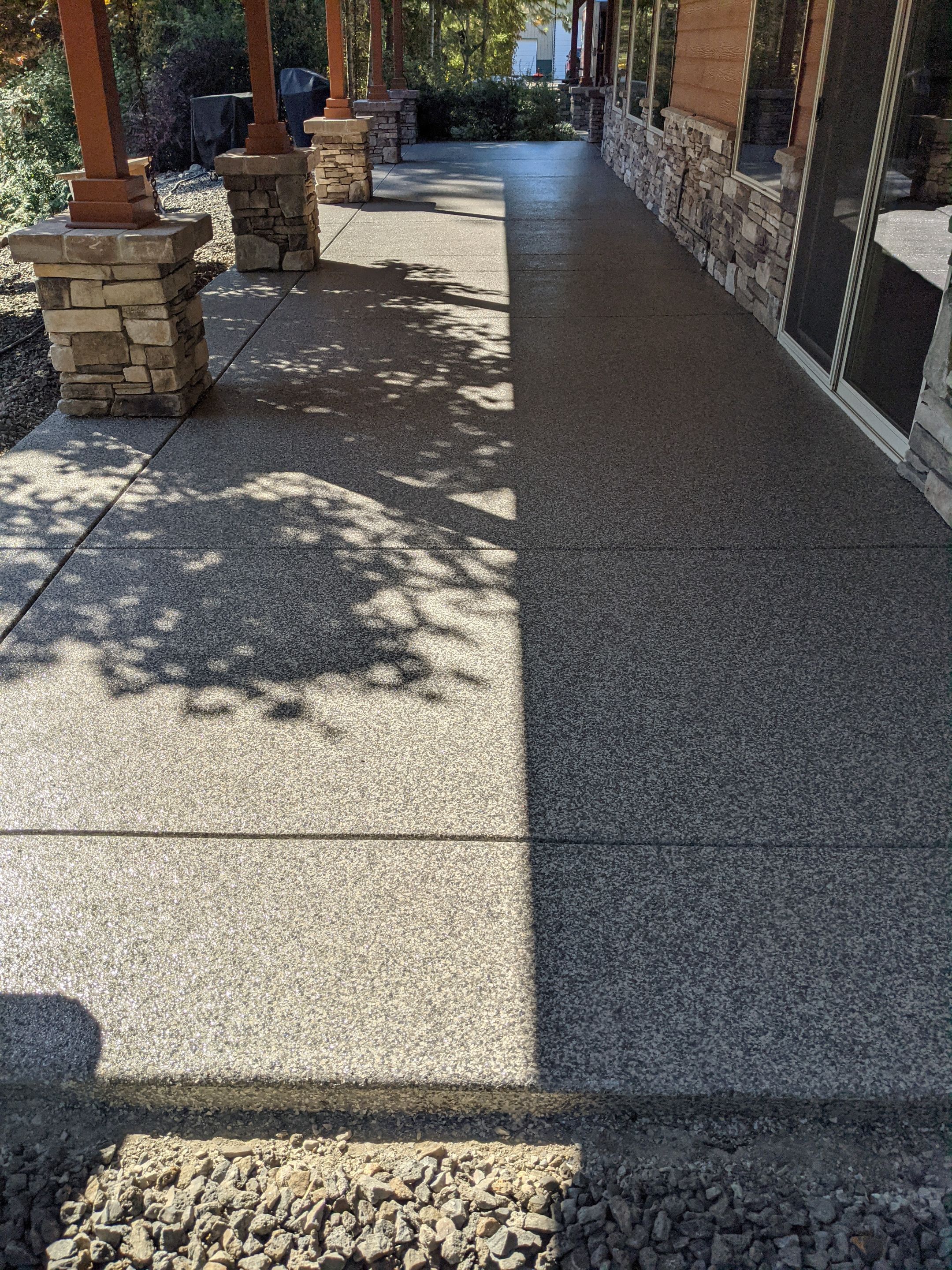 Patio Installation using Echo 1/4" Chip by Croc Coatings, LLC