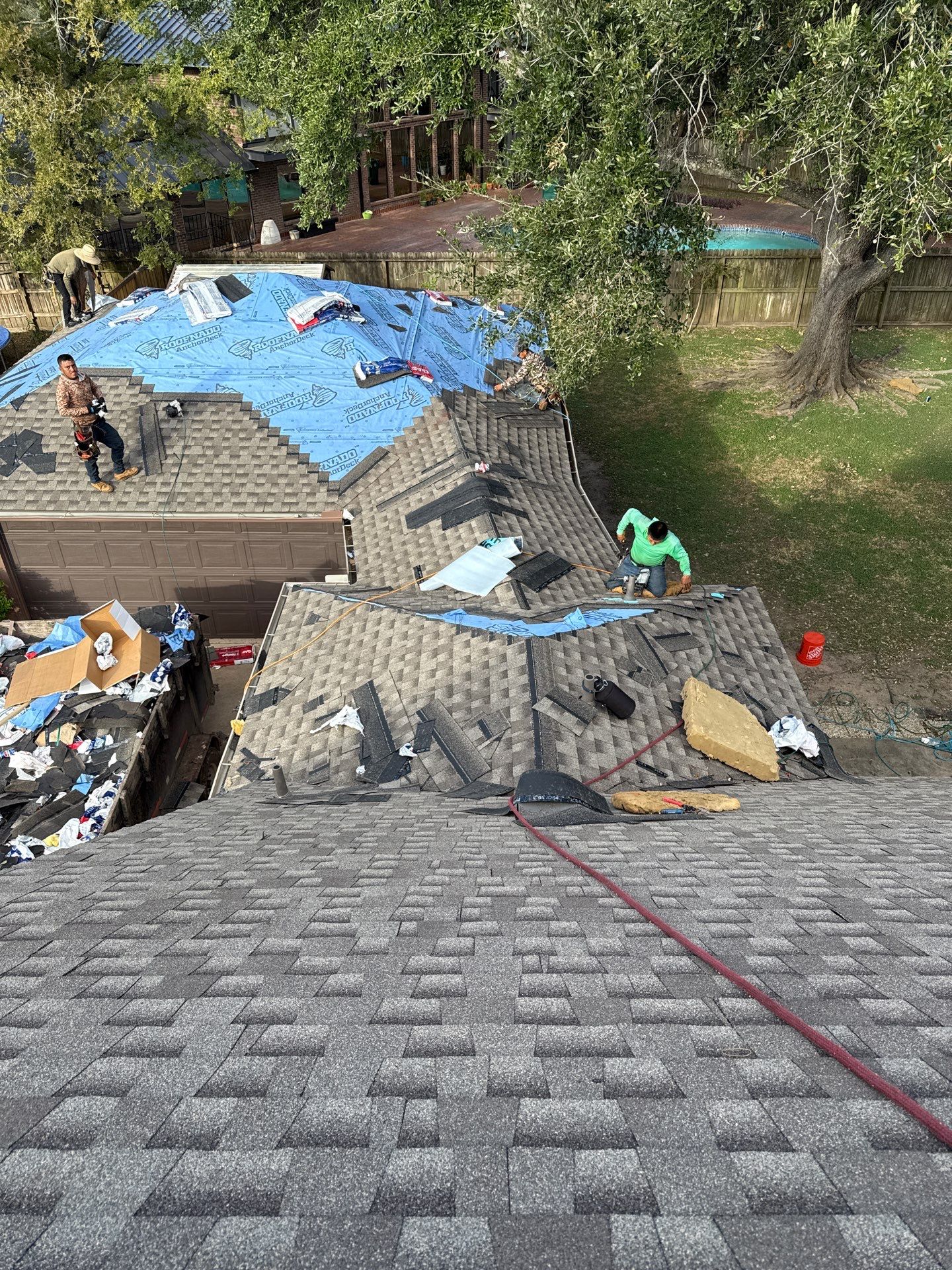 Residential Roof Replacement using GAF HDZ - Weathered Wood by Elite Roofing LLC