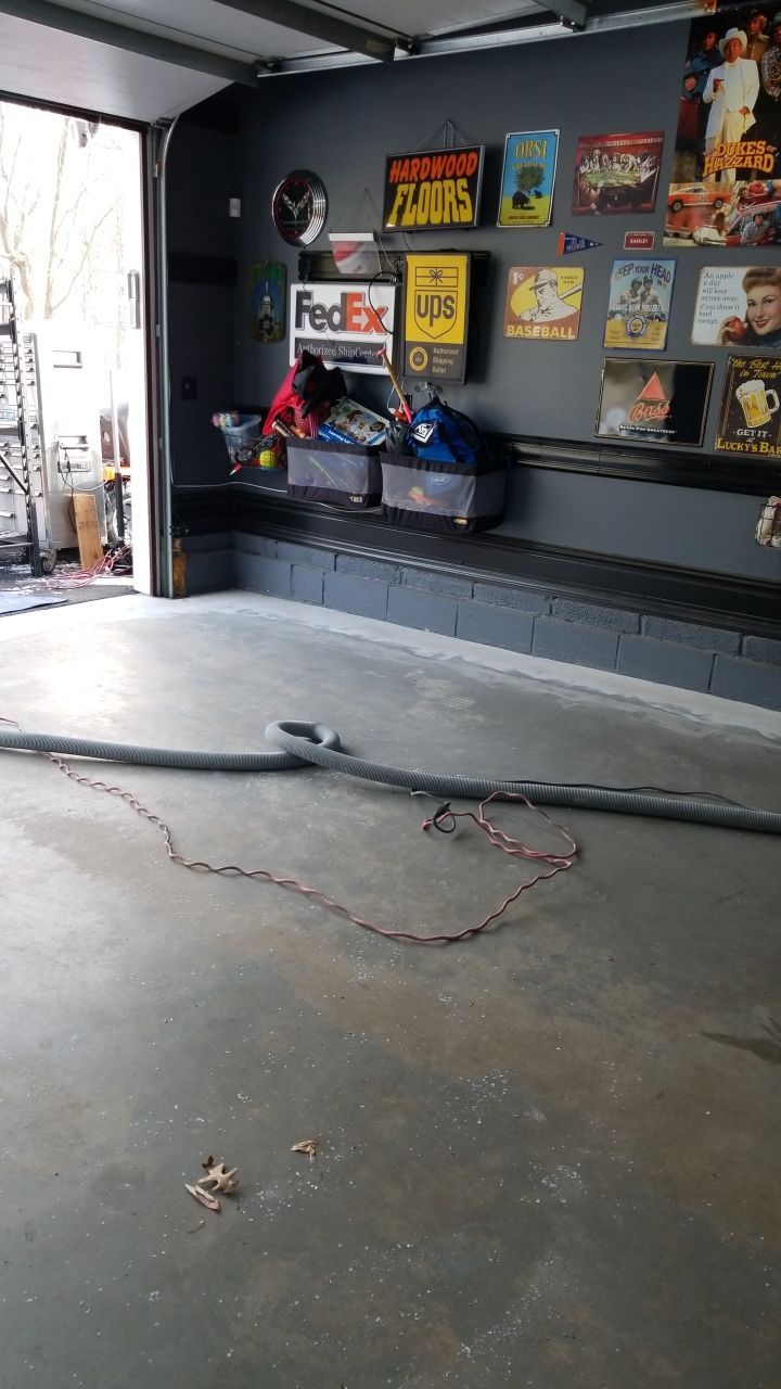 Garage in Domino and Cherry Bomb by Spectrum Painting, LLC