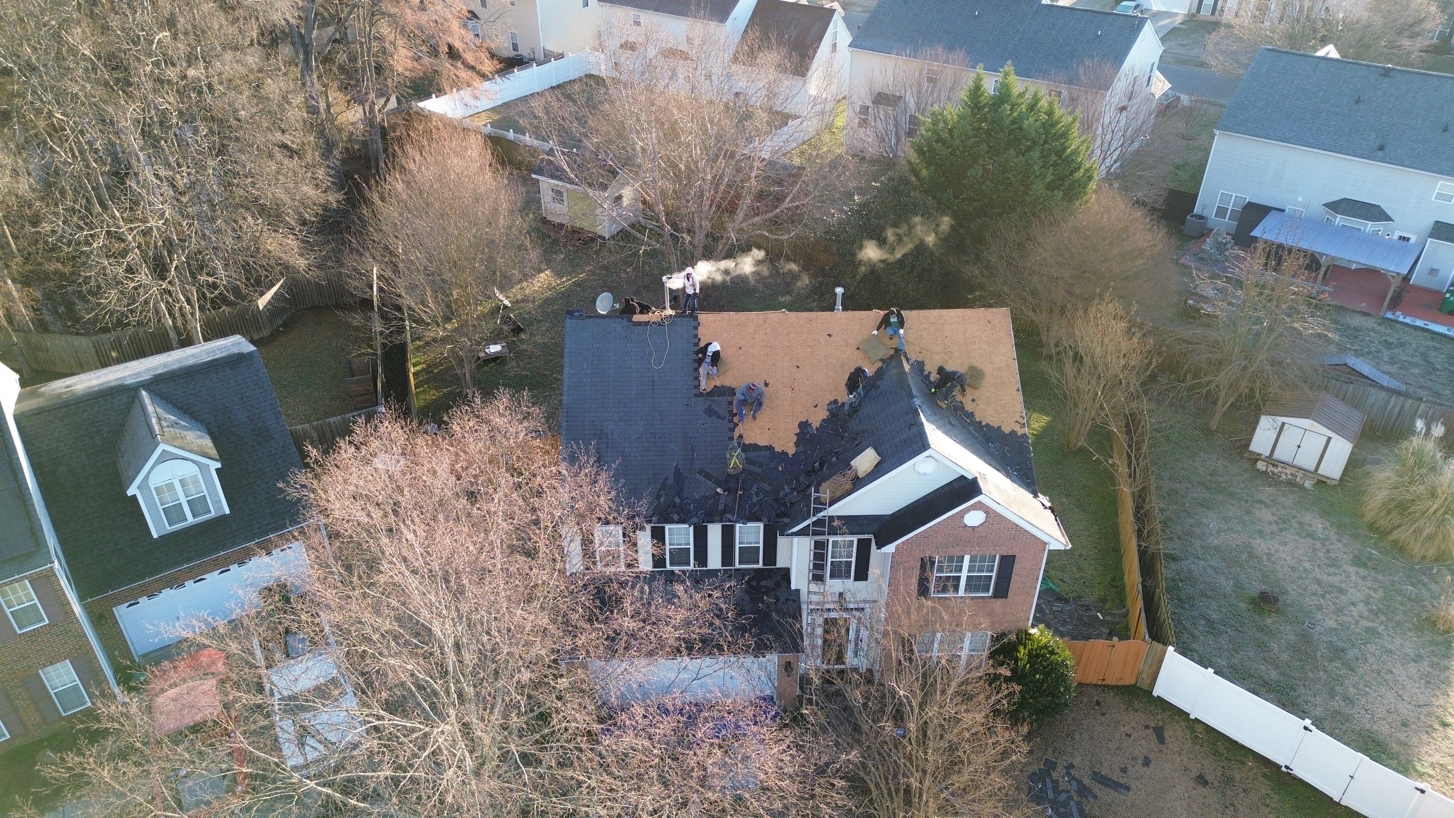 Roof replacement by hail damage by Just Brilliant Restoration JBR