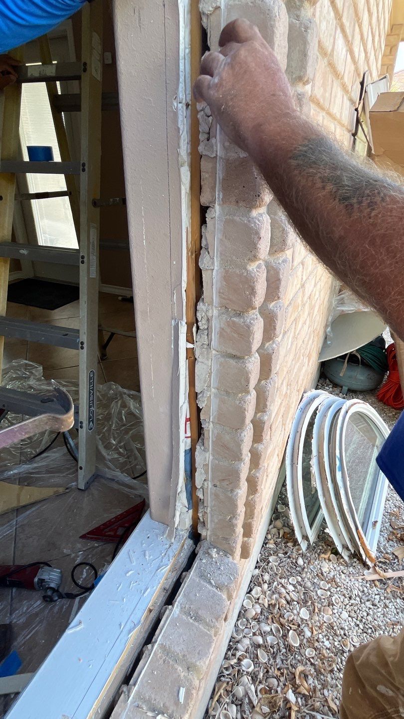 Curved Trim Windows by Bayfront Roofing and Construction