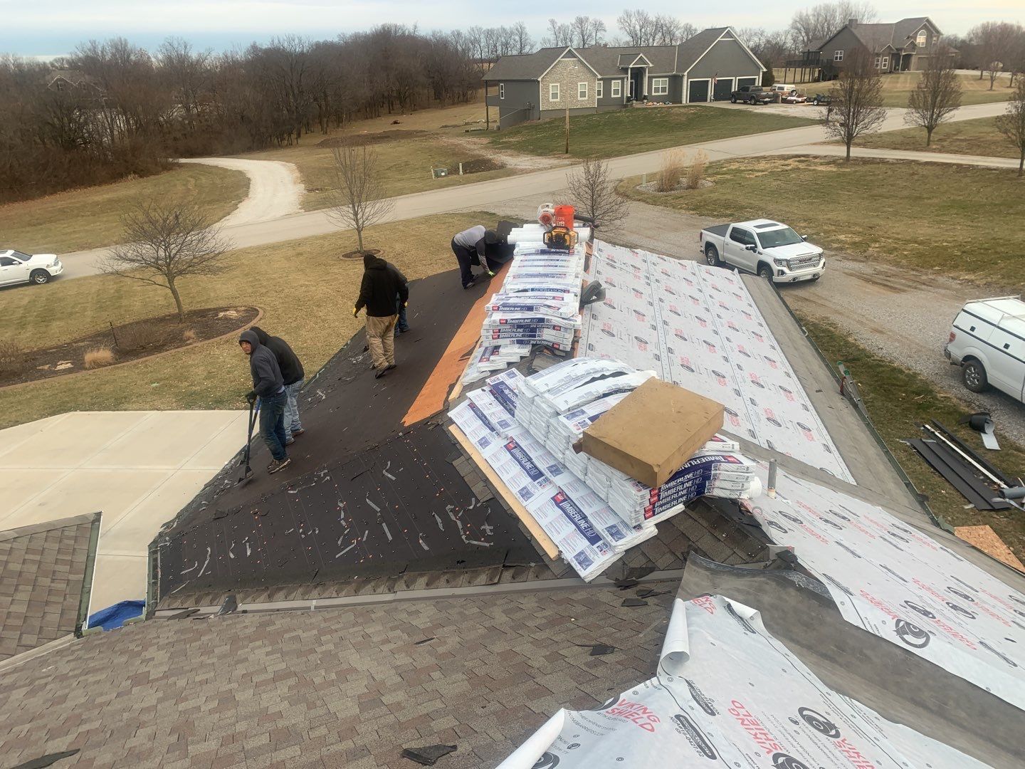 Residential Roofing Installation using GAF Timberline roof by EEC  Windows, Siding & Roofing 