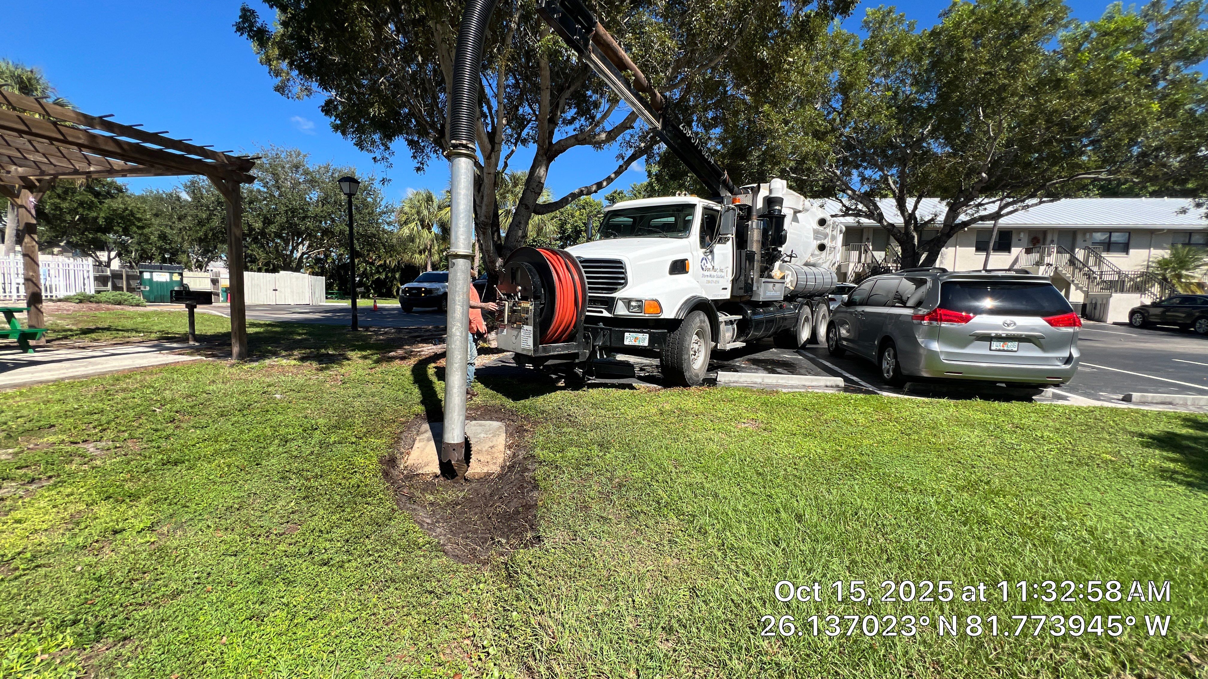 Naples Apartment Complex Culvert Cleaning by APS Power & Water