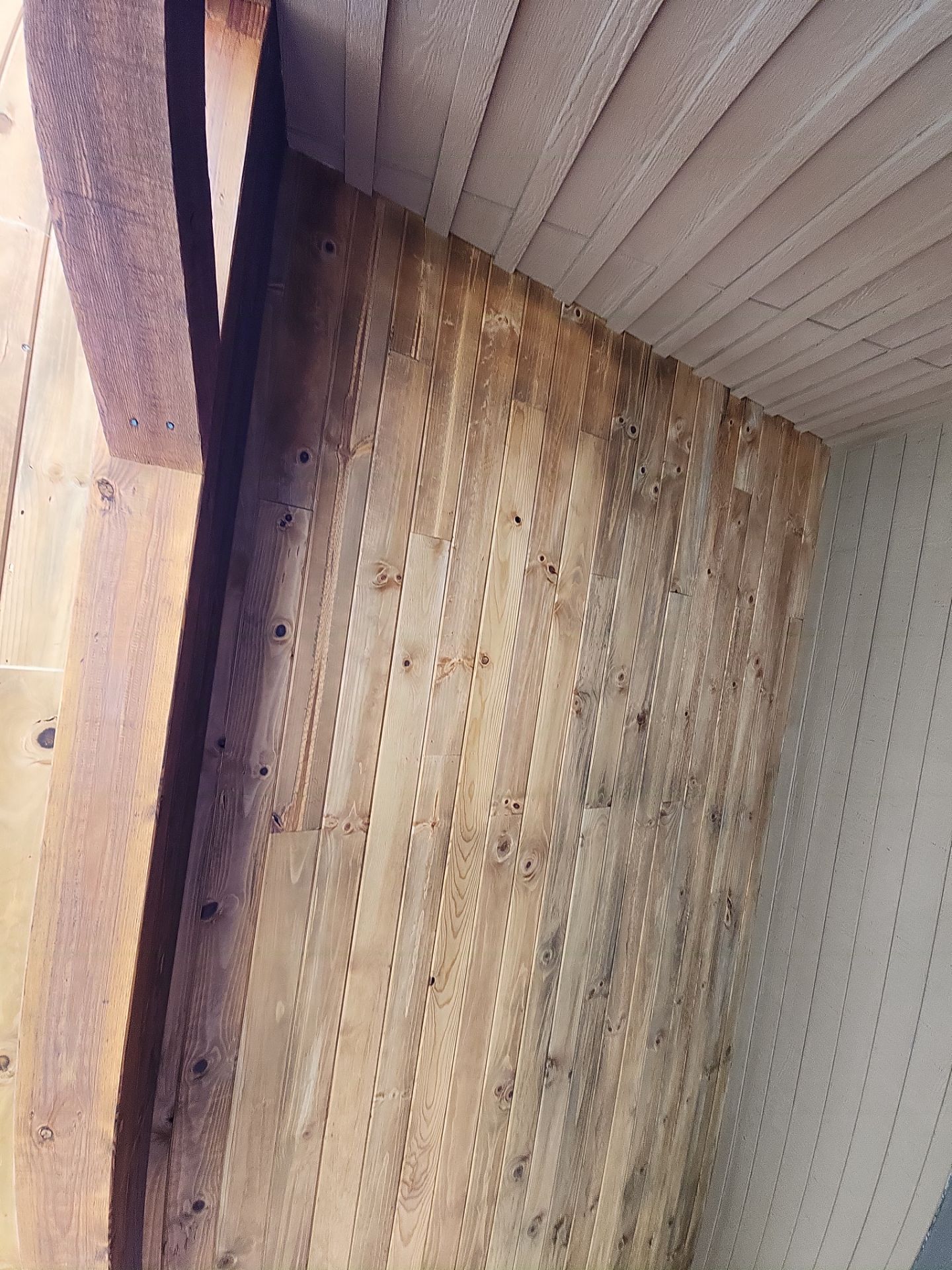 Exterior Painting Using Stain by Wheatley Creek Services