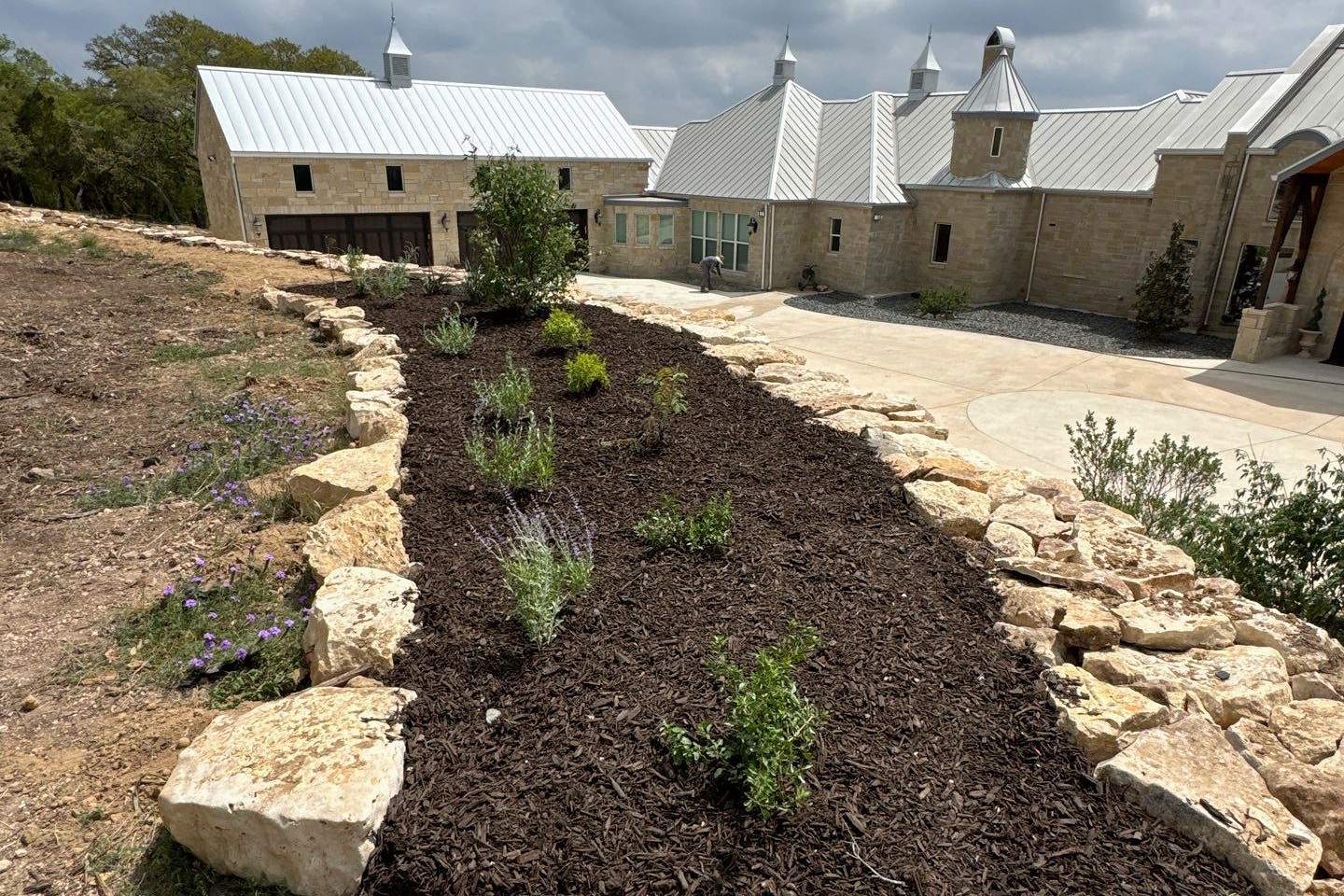 Pet Turf, Shadow Rock & Native Plantings | Cross Mountain, San Antonio TX by Hole In One Lawns, LLC