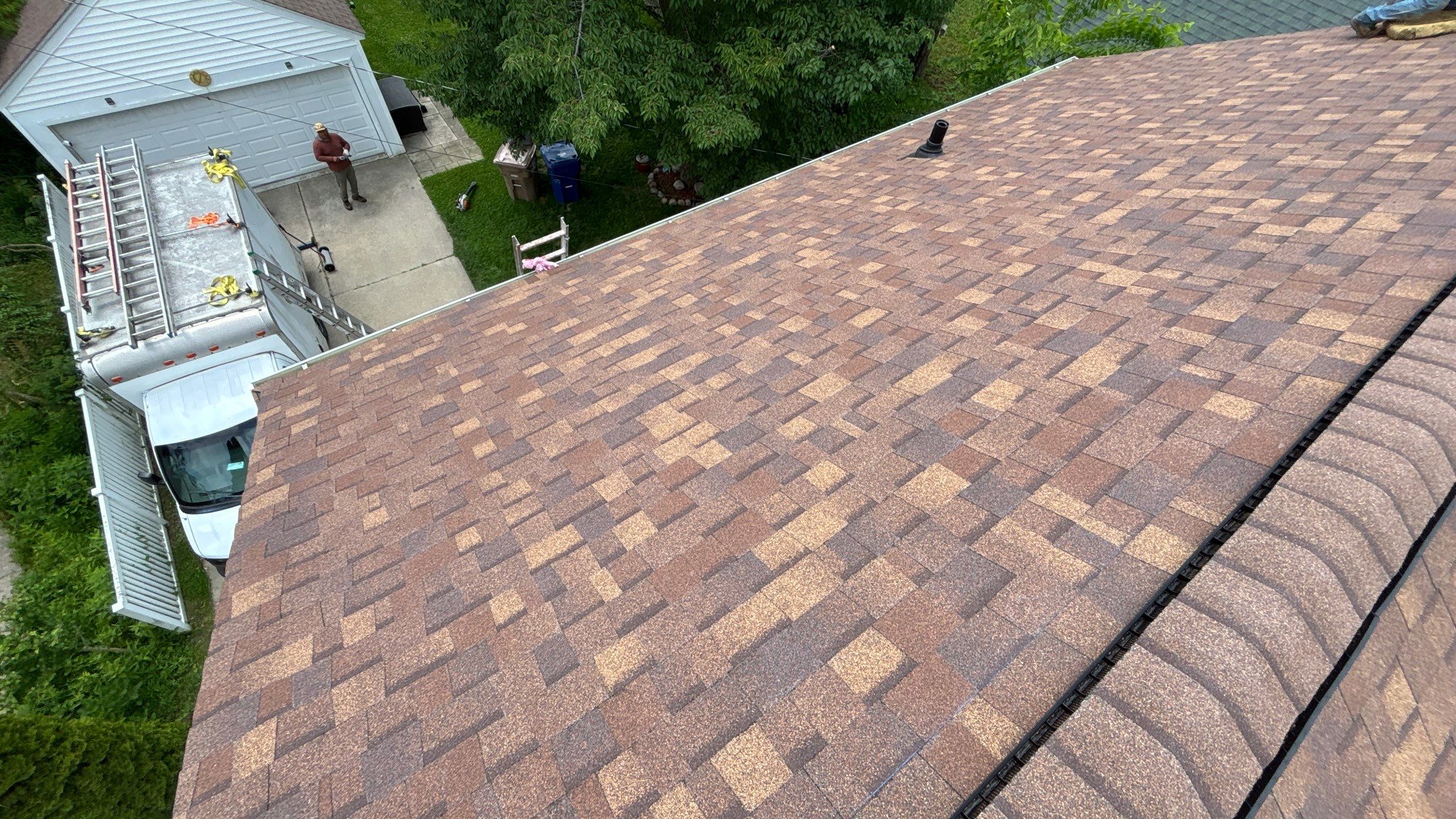 Roof Replacement using Owens Corning Desert Rose by 180 Contractors