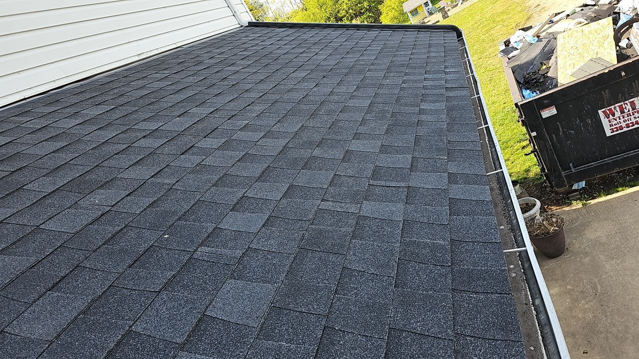 ATLAS PINNACLE COLOR: BLACK SHADOW DRIP EDGE: WHITE by Eagle Eye Roofing