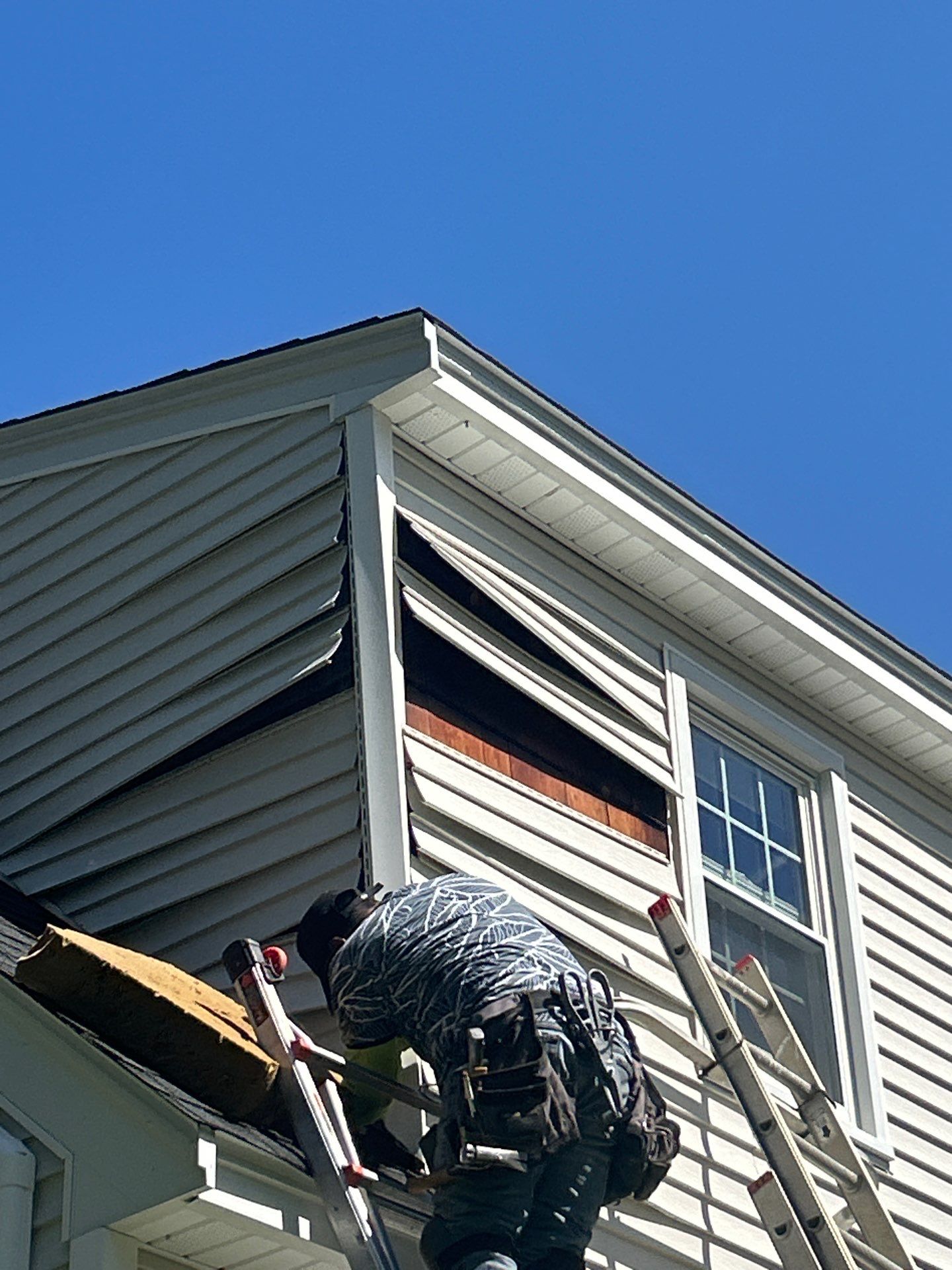 Vinyl Siding Repair with Spot Replacement by Mighty Dog Roofing of Greater Middlesex County