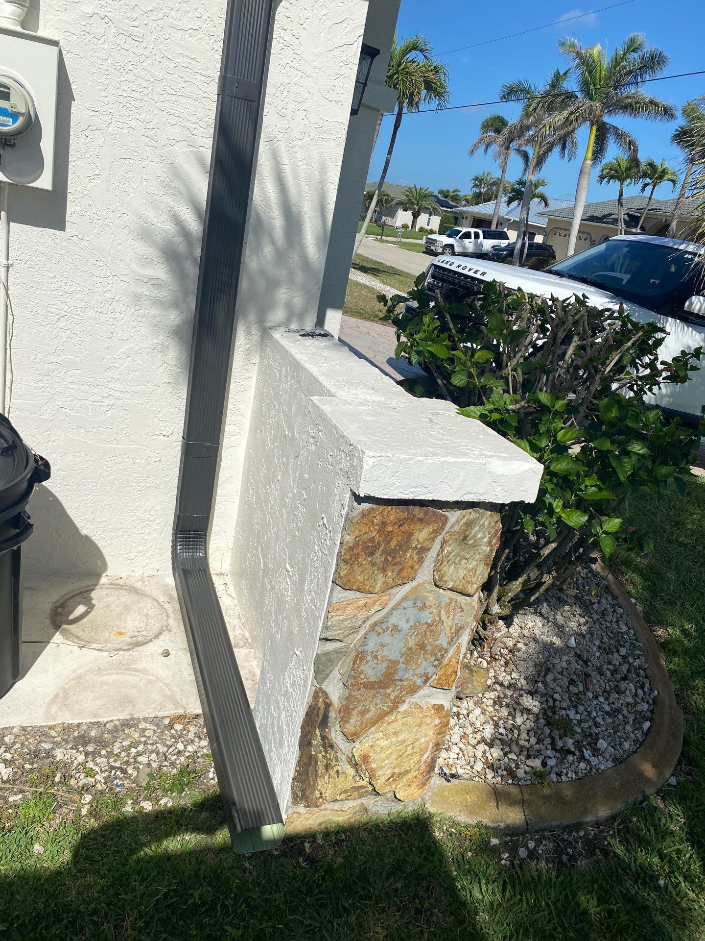 Black Seamless Gutters for Modern Homes in Punta Gorda by Gutter Professors