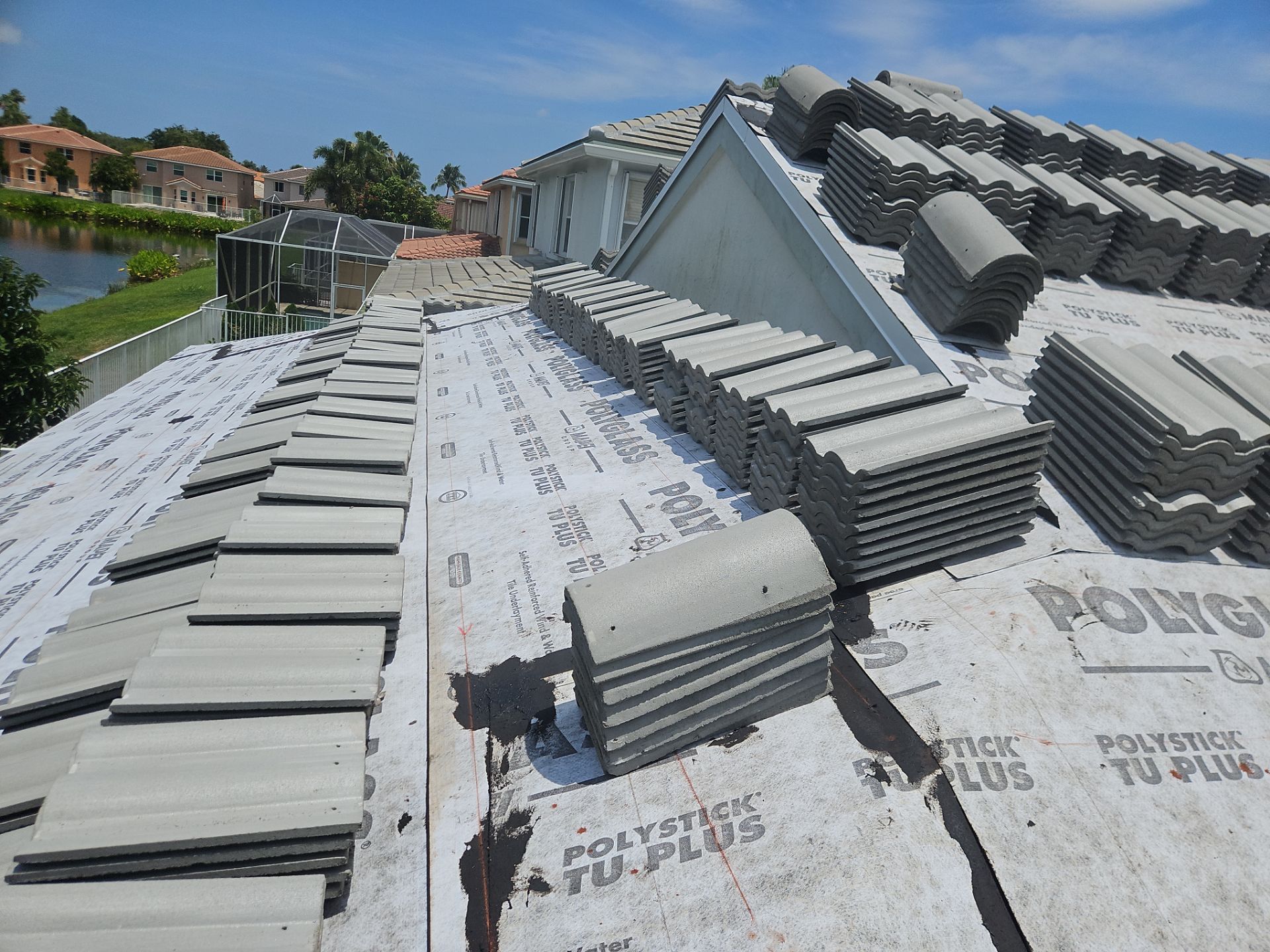 Residential Roofing Installation using Eagle Roofing Tile by BLUES BROTHERS ROOFING