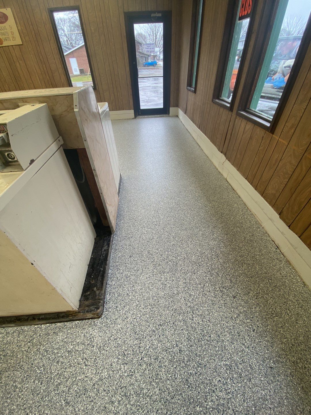 Laundromat Floor using Tidal Wave by Your1DayFloor.com