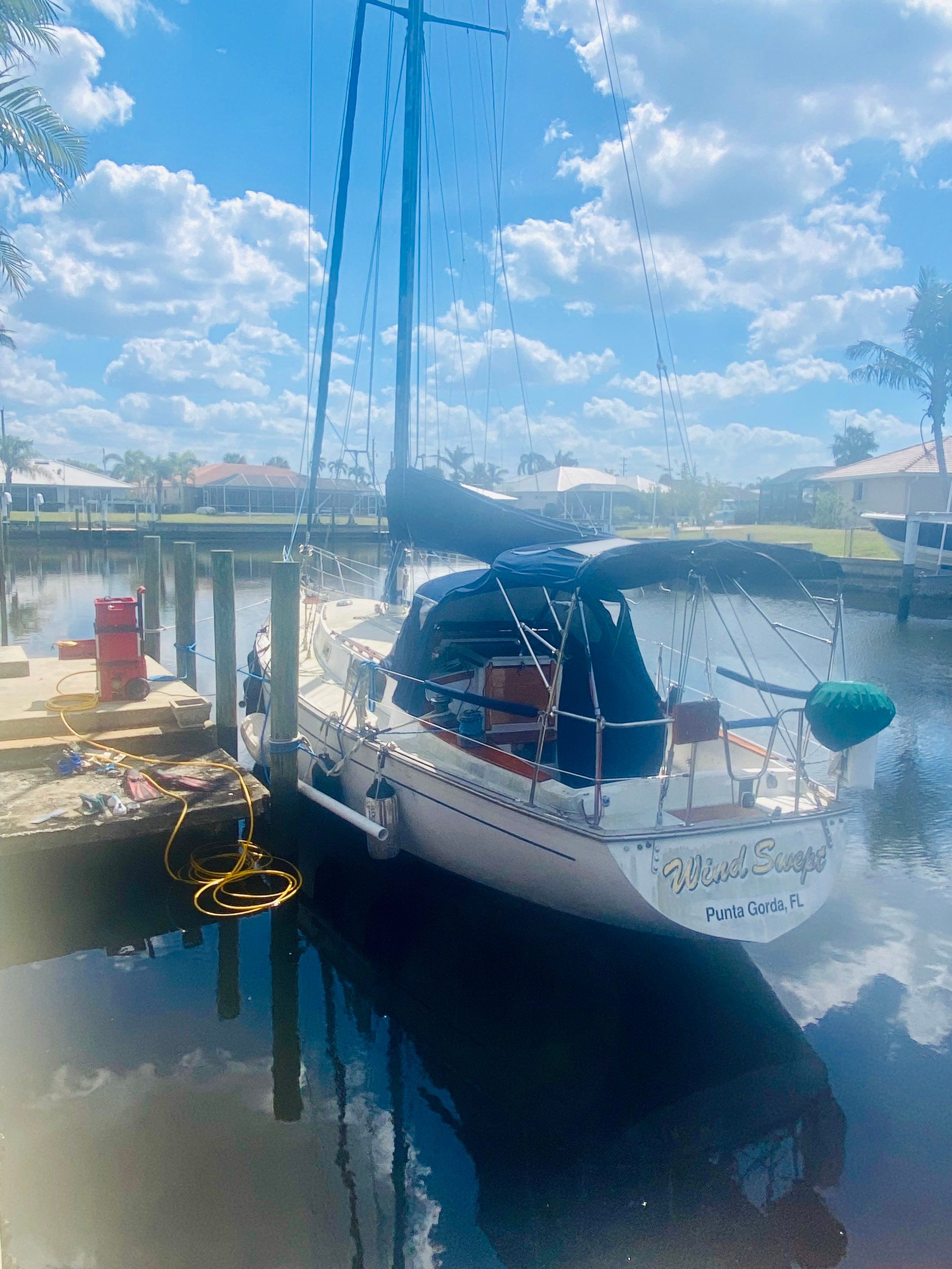 Project in Punta Gorda by Florida Hull Cleaning 