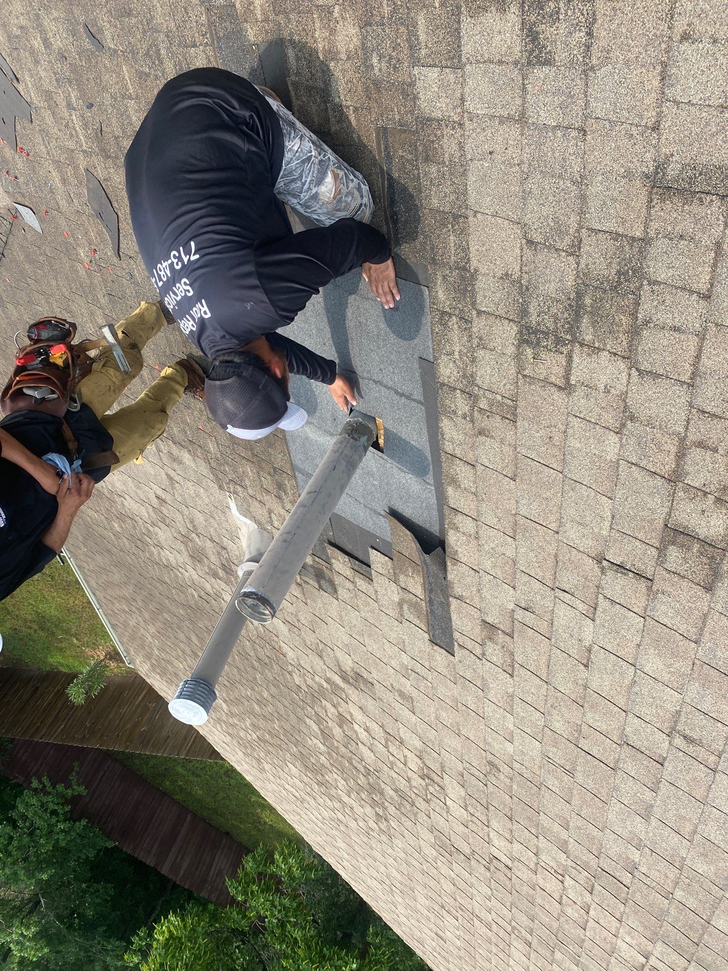 Hail Damage using Owen's Corning Duration (Lifetime) Shingles by Roof Repair Company