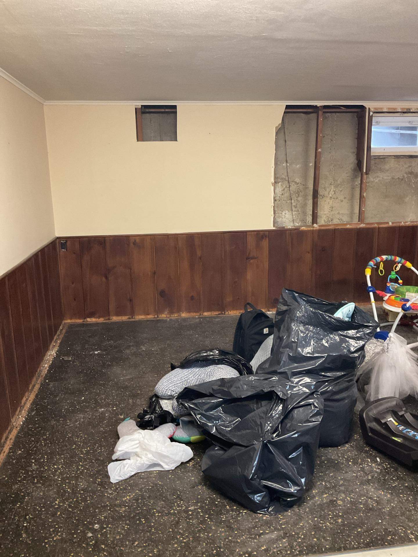 Asbestos Abatement and Basement Demolition in Massapequa Park by Newhouse Restoration
