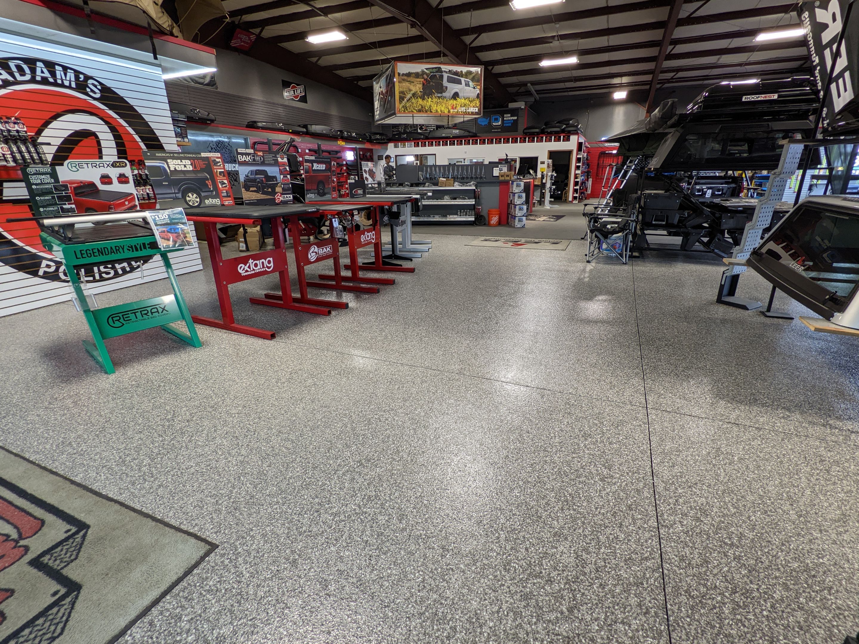 Commercial Showroom Transformation in Silvercreek by Croc Coatings, LLC