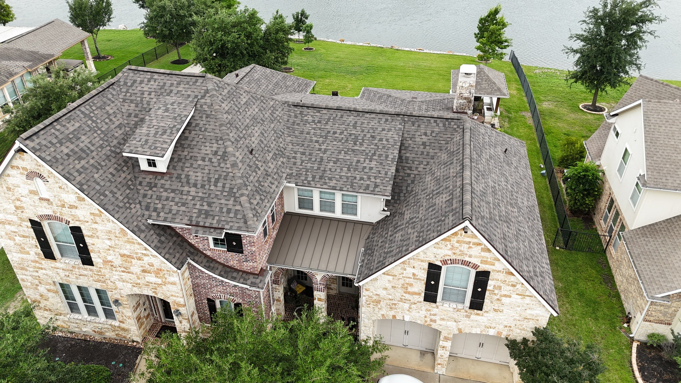 Residential Roofing Installation using IKO Dynasty by Core Four Roofing