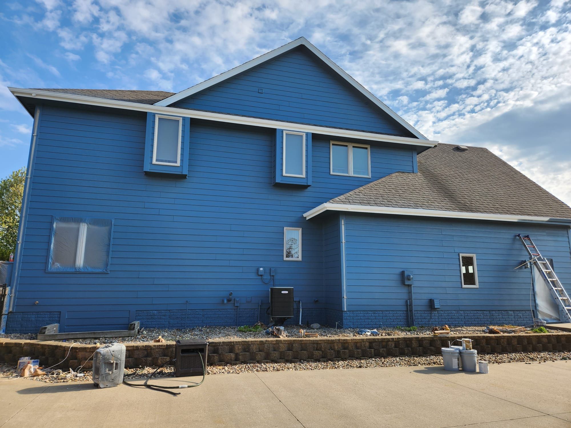 Exterior house painting color change by Cutting edge painting 