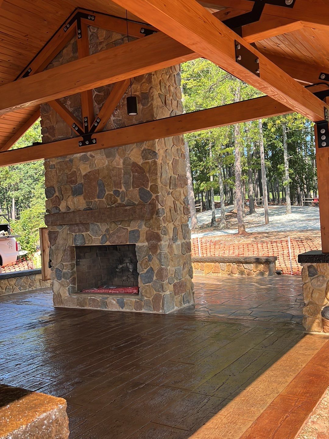 Stamped Concrete Pavilion Slab by Xtreme Concrete Services