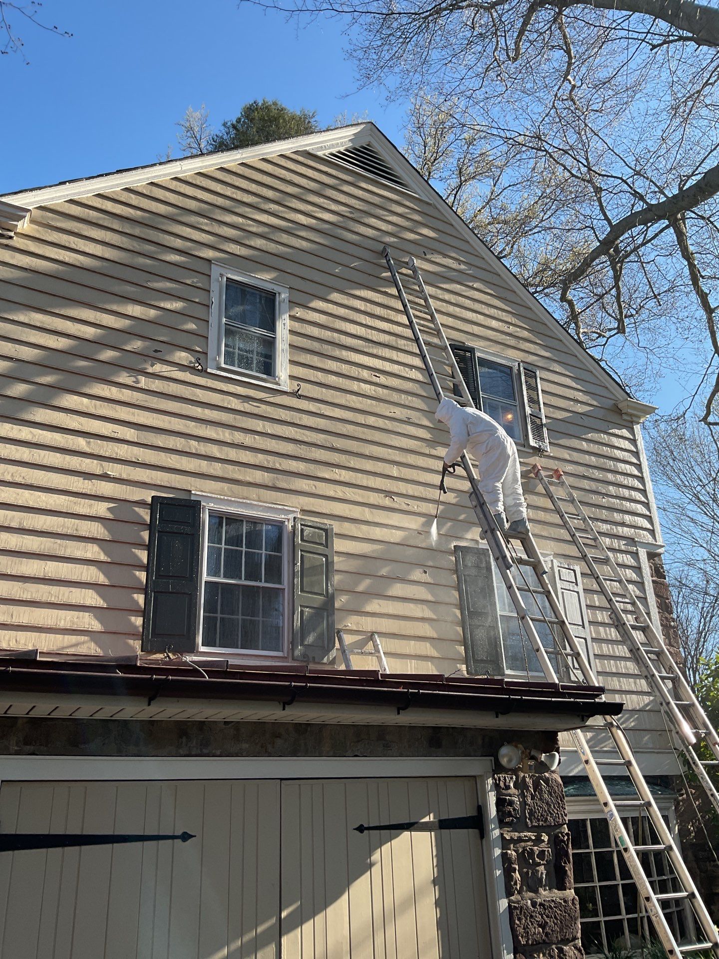 Exterior House Painting Project in Newtown, PA by Groovy Hues