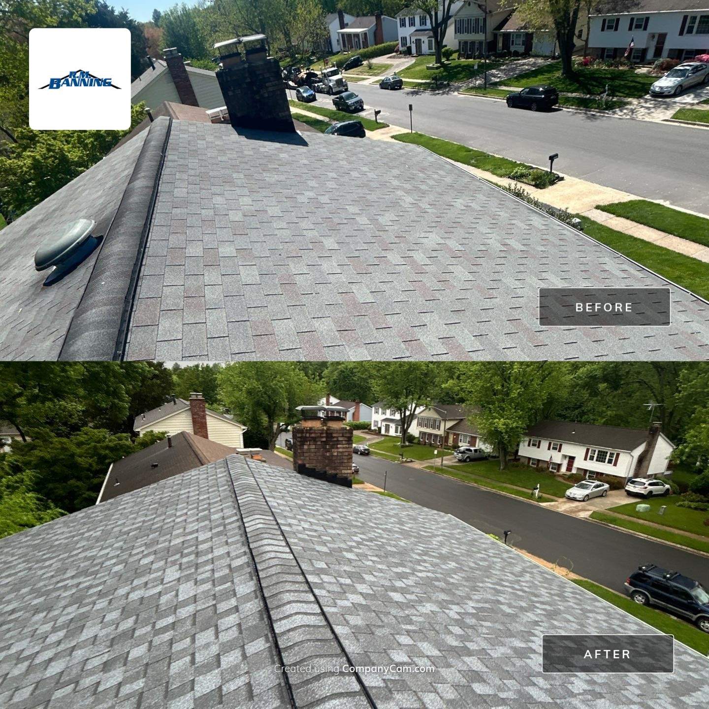 Alexandria: Residential Roof Replacement with CertainTeed Landmark Pro in Max Def Pewter by RM Banning, Inc.