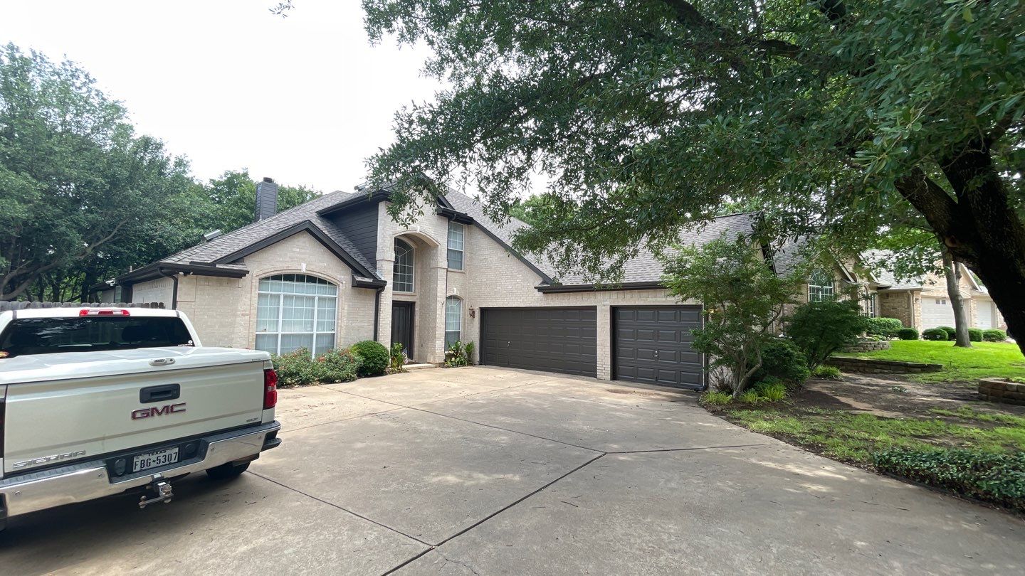 Full Exterior Remodel (Roofing, painting, Gutters) & Interior Damage Repair & Painting by First United Roofing & Construction