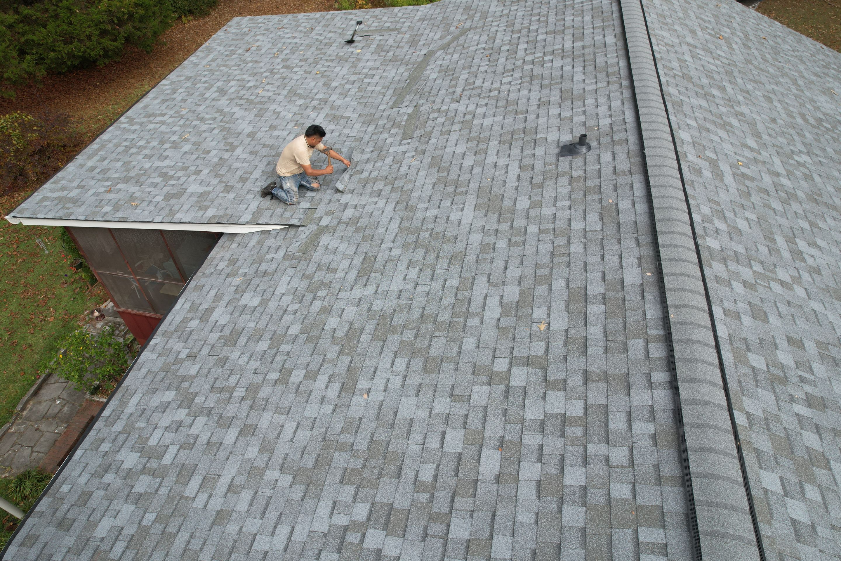 Residential Roof Replacement using Owens Corning Quary Gray by Inspector Roofing and Restoration