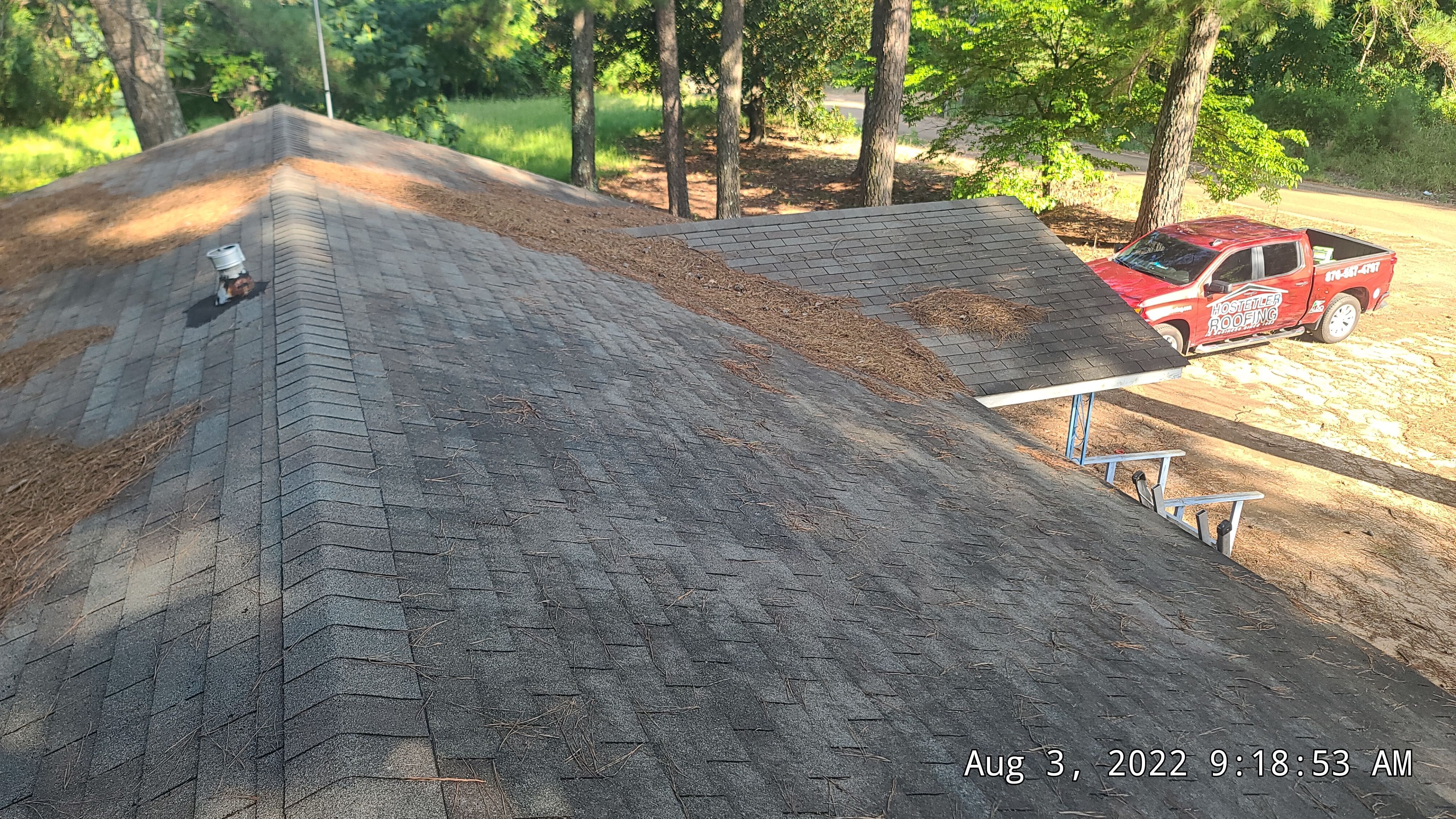 Residential Shingle Reroof using Certainteed Landmark 3-Tab by Hostetler Roofing