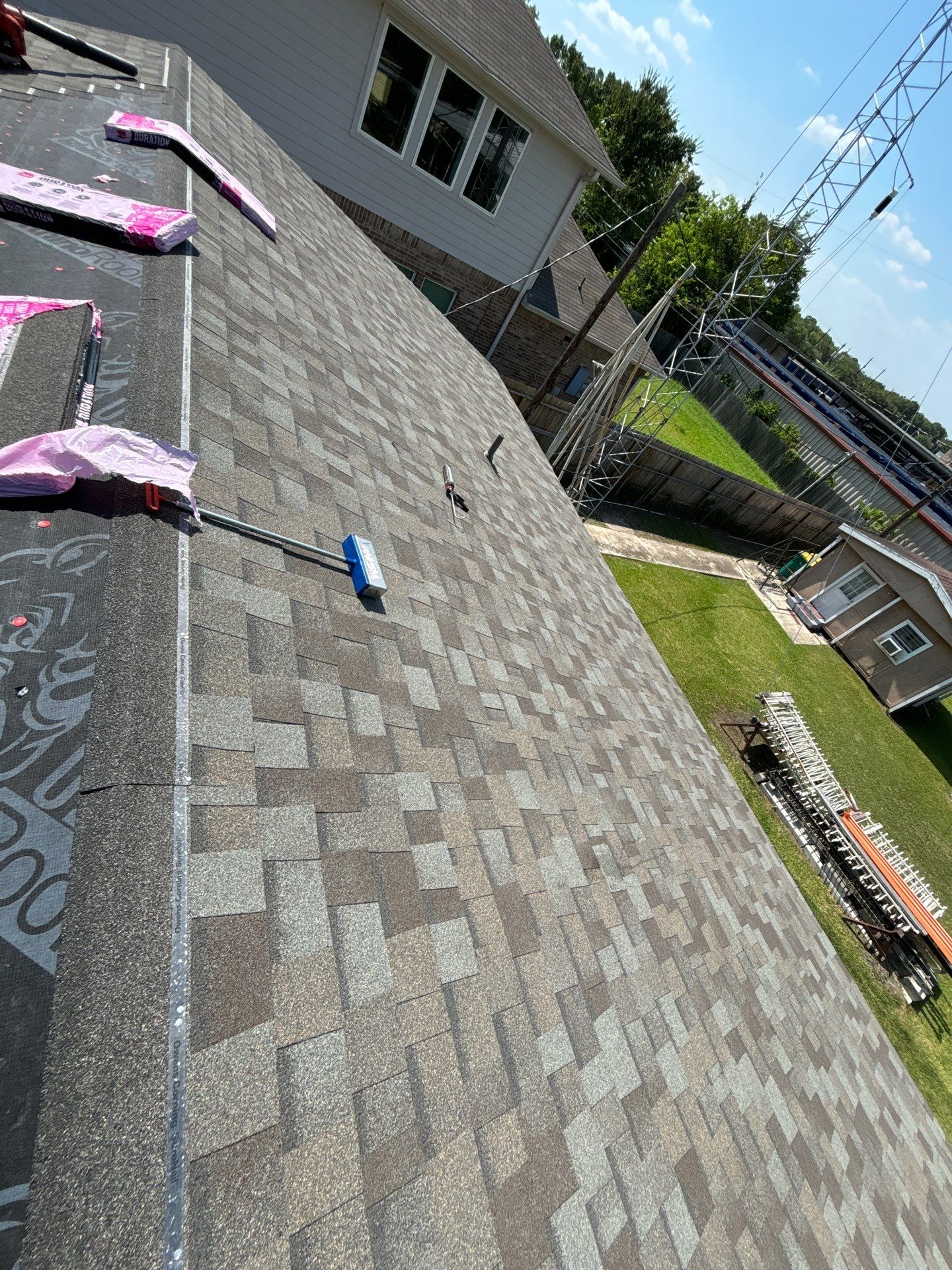Residential Roofing Installation using Owen's Corning Duration (Lifetime) Shingles by Roof Repair Company
