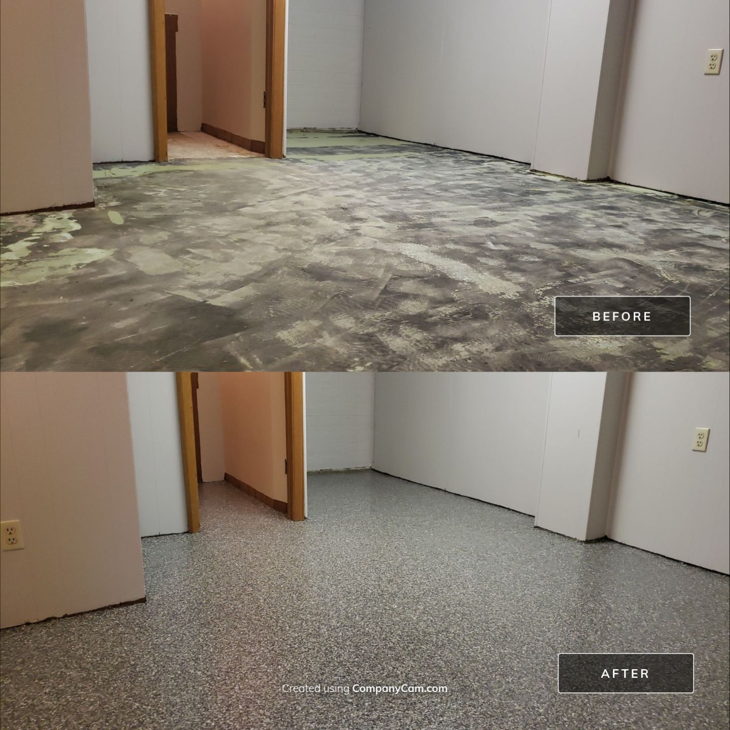 A Revitalized Basement by Revival Concrete Coatings, LLC