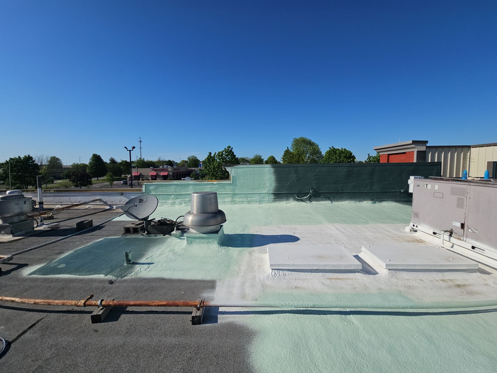 Commercial Spray Foam Install  by Titan Commercial & Residential Roofing 