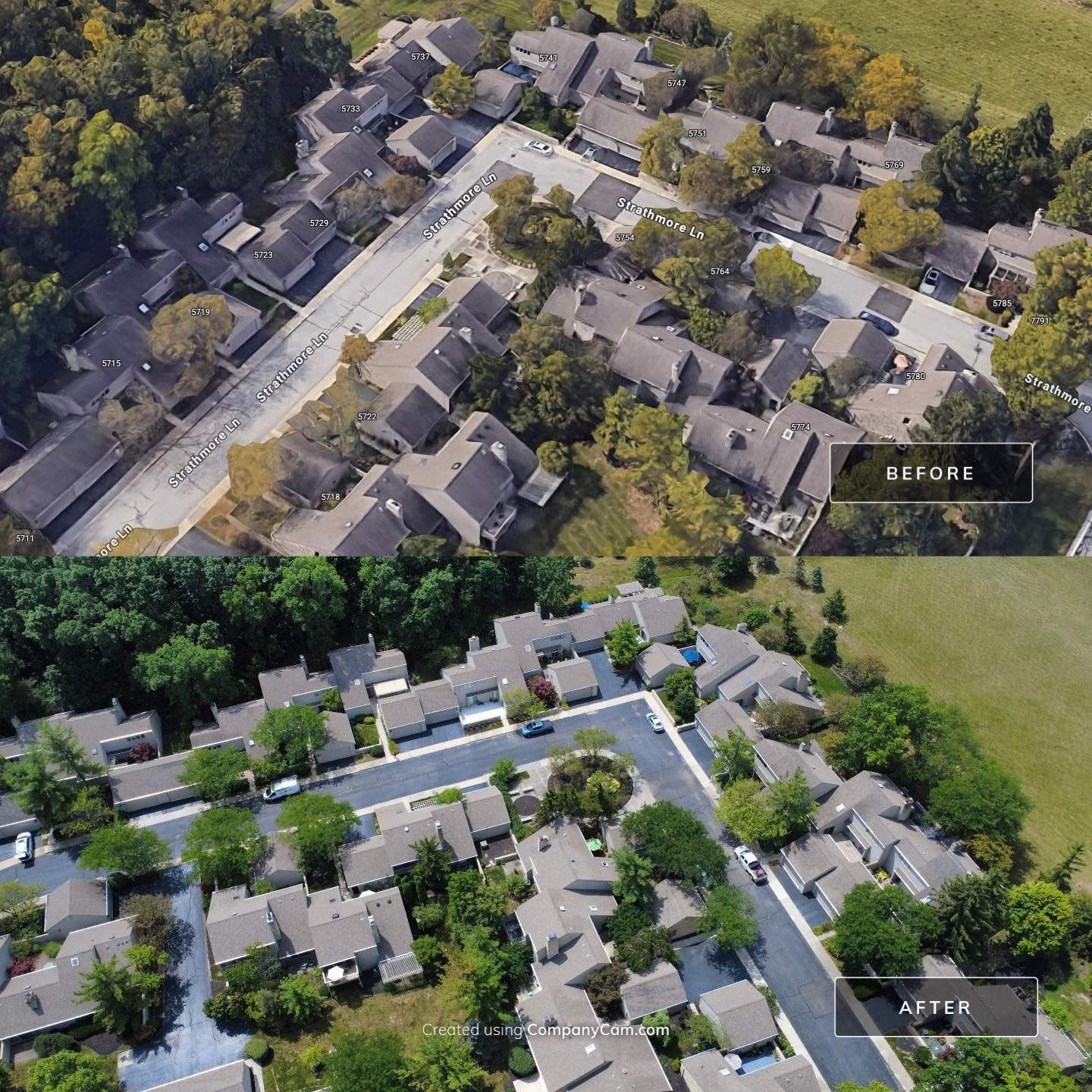 Roof Maxx Commercial Before & After Pictures by Roof Maxx of Columbus, OH