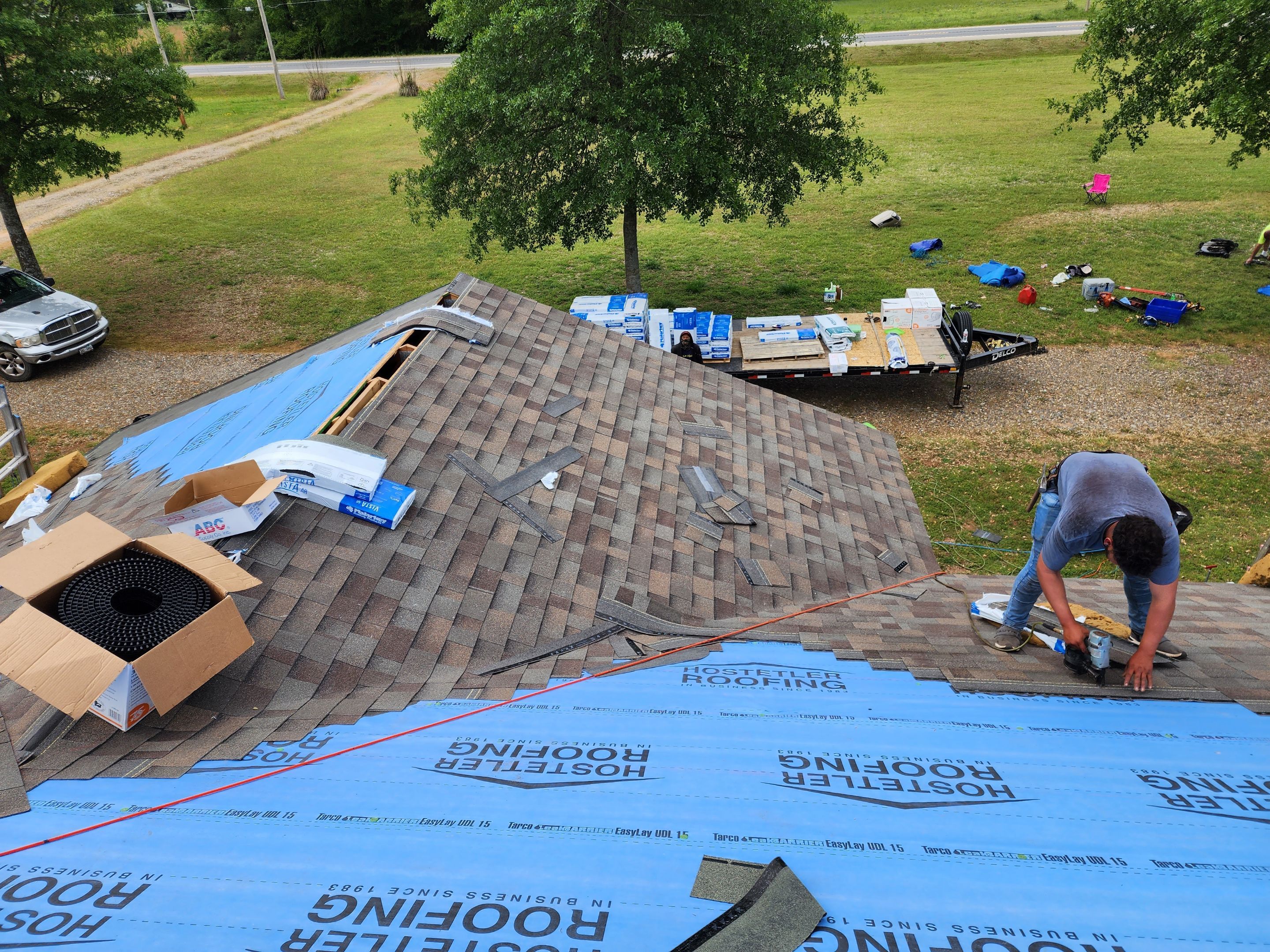 Residential Shingle Reroof using Malarkey Vista by Hostetler Roofing
