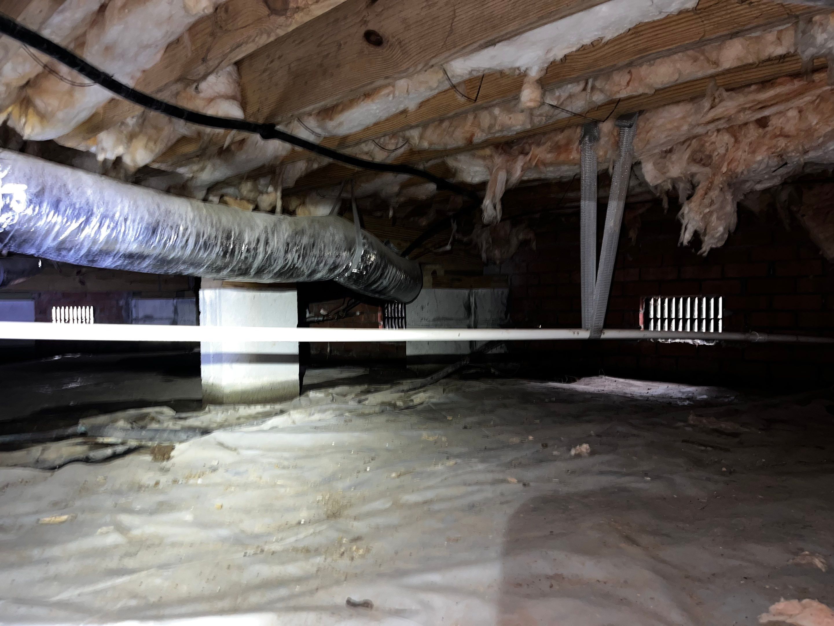 Impact Choice Encapsulation with French Drain and Crawlspace Doors by Impact Crawlspace