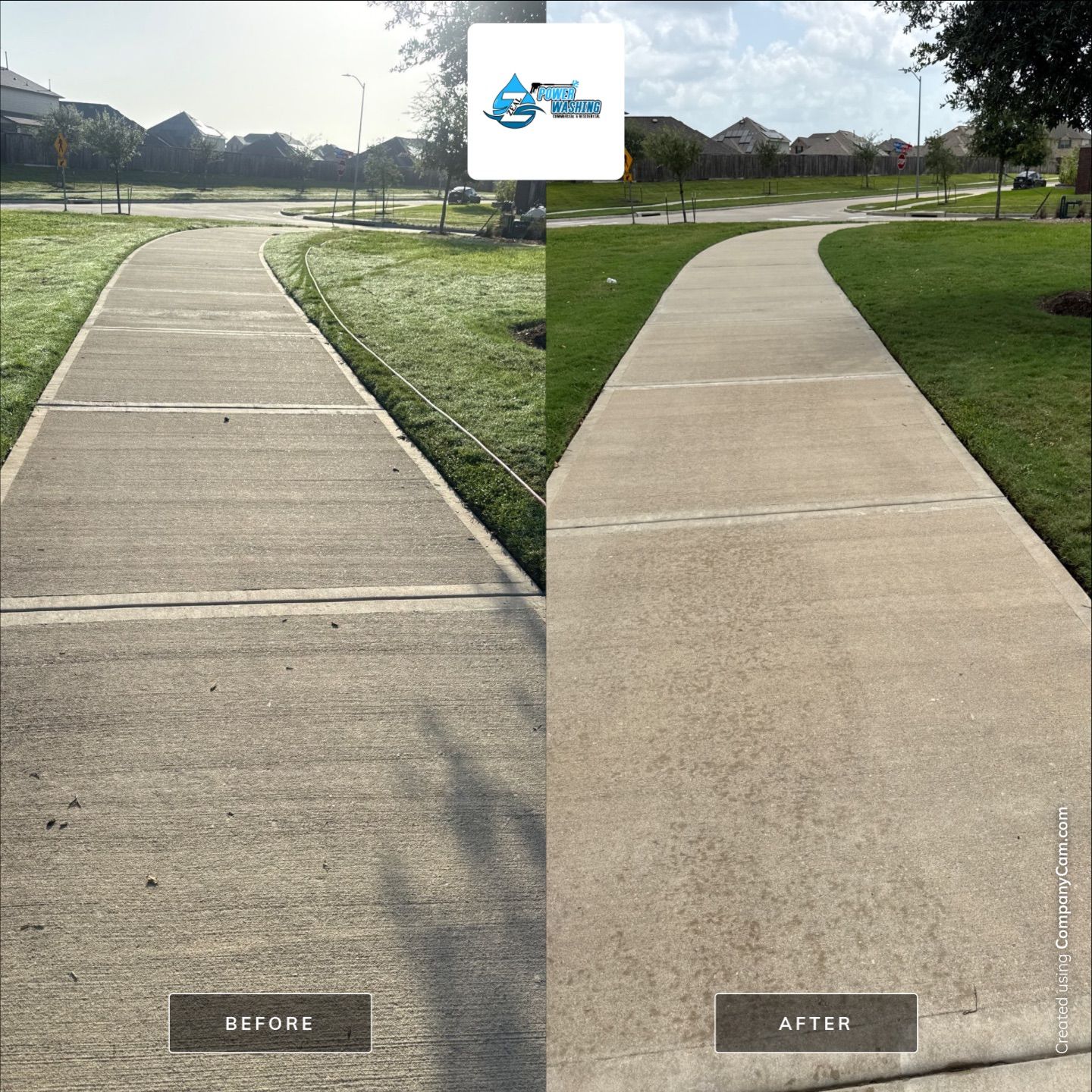 Commercial Concrete Cleaning for HOA Park by Zeal Power Washing